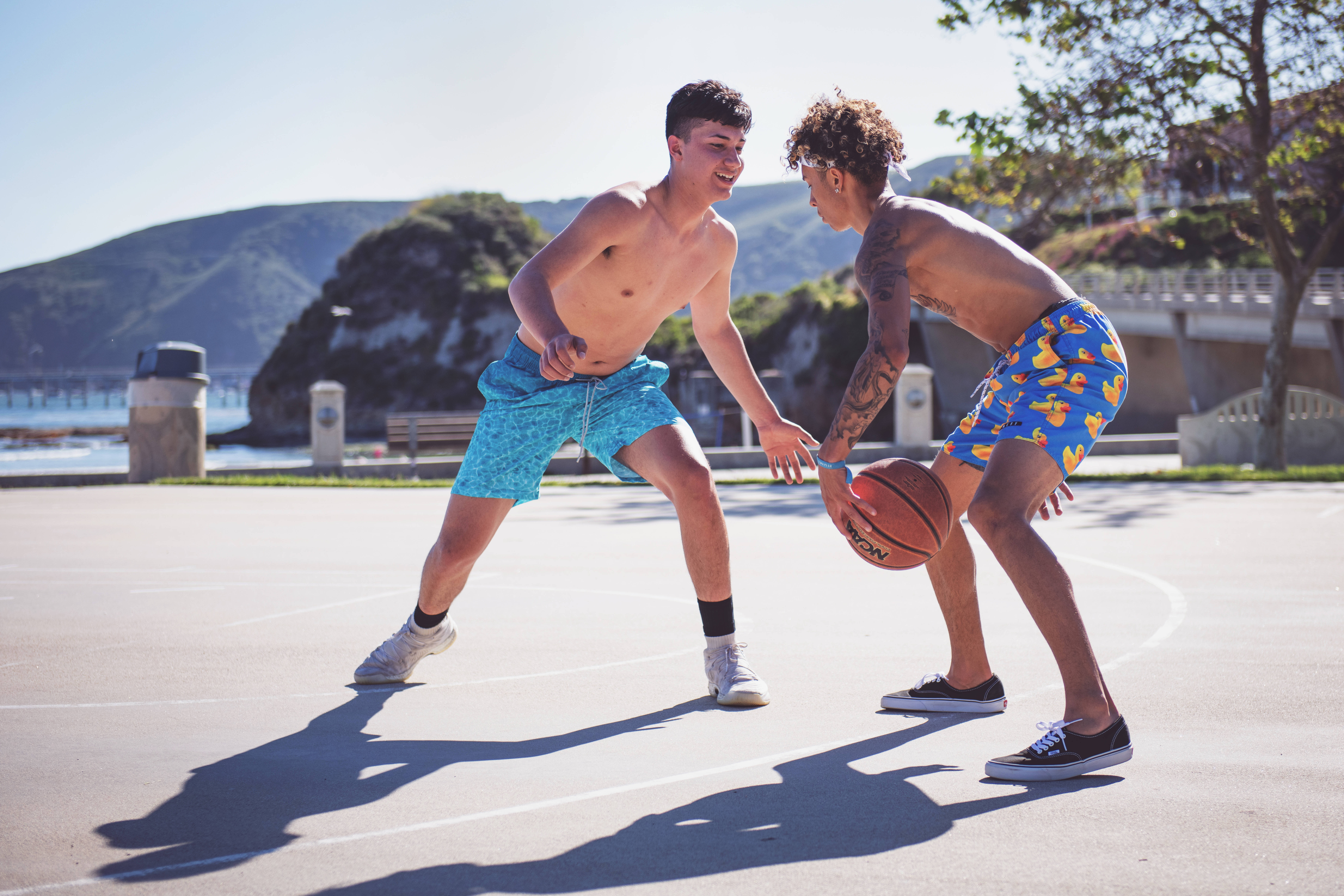 Best Friend, basketball, outdoor court, 8K Desktop Wallpaper