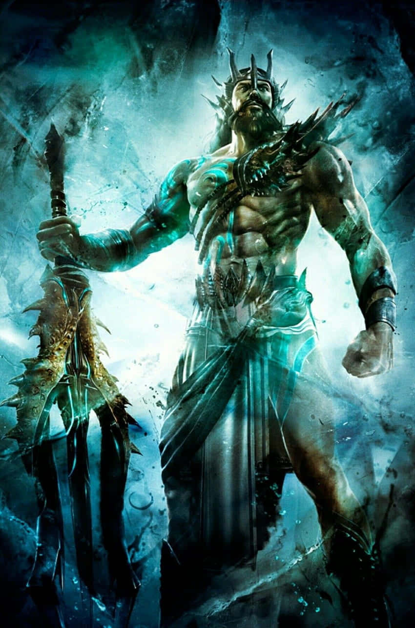 Greek Mythology, muscular god, spiked crown, HD Phone Wallpaper