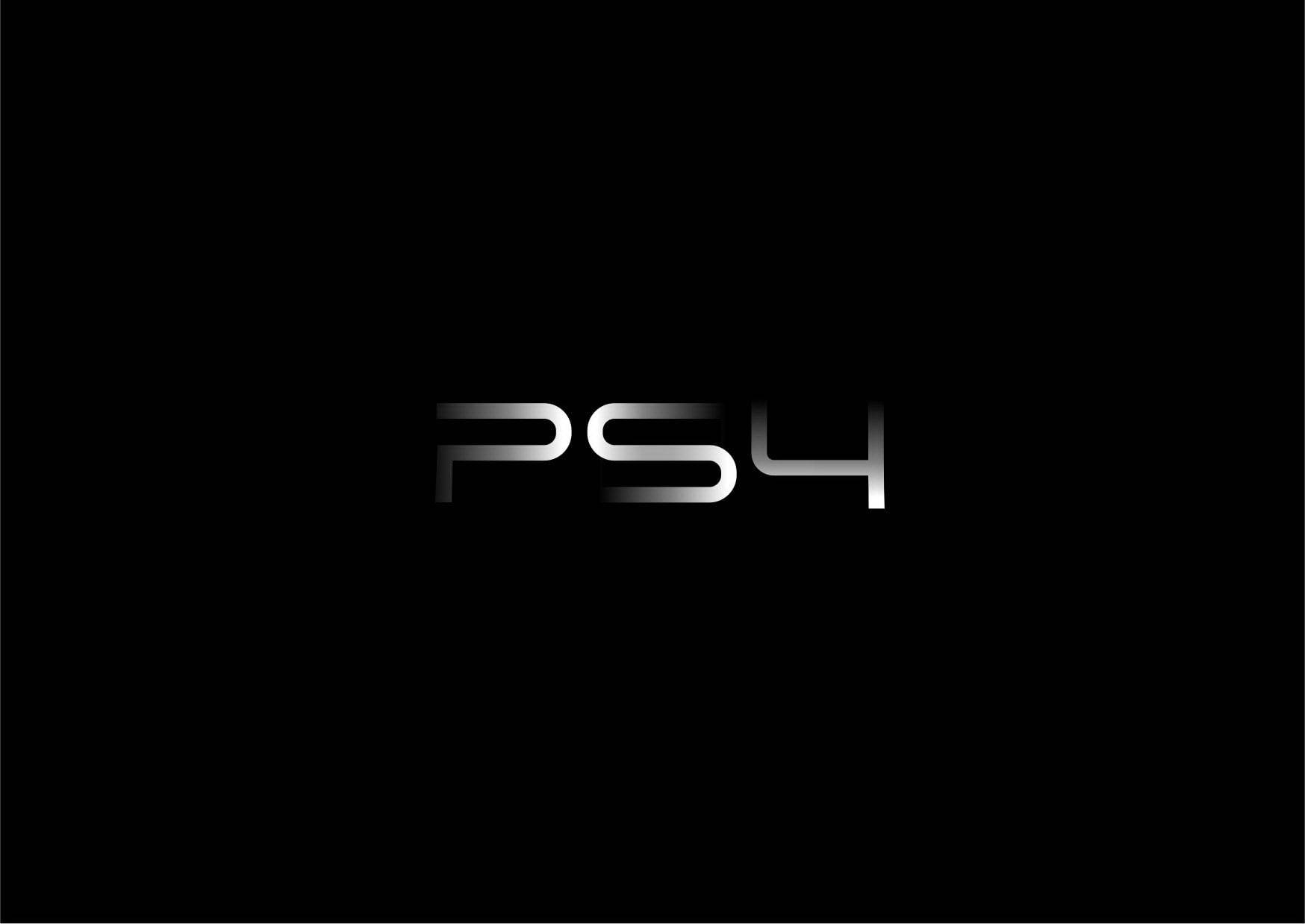 PS4, minimalist, silver, HD Desktop Wallpaper