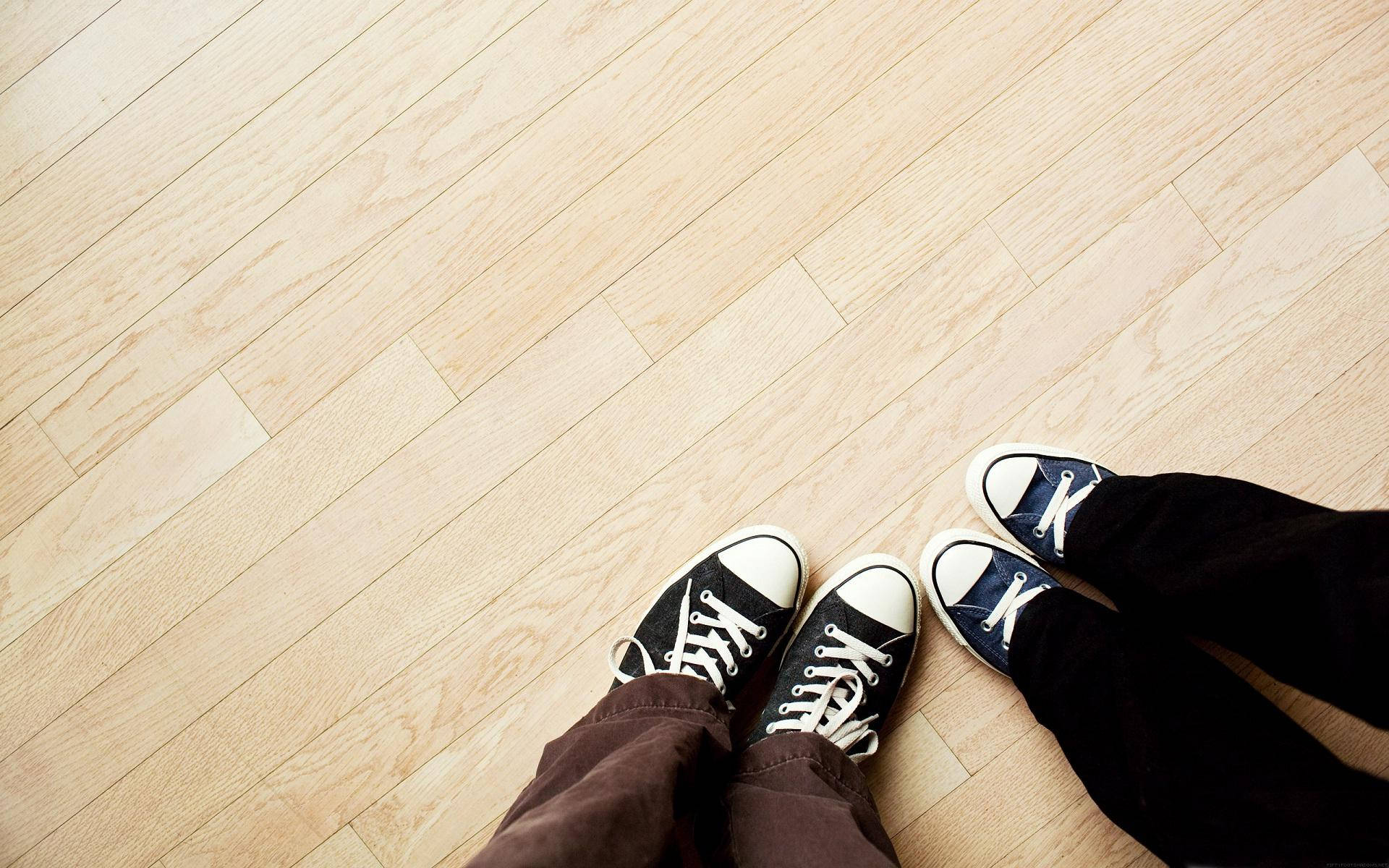 Bestie Matching Shoes, sneakers, light wood floor, Full HD Desktop Wallpaper