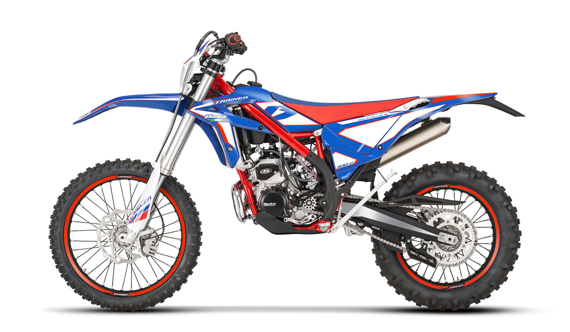 Beta Motorcycle, offroad bike, blue red and white dirt bike, Full HD Desktop Wallpaper