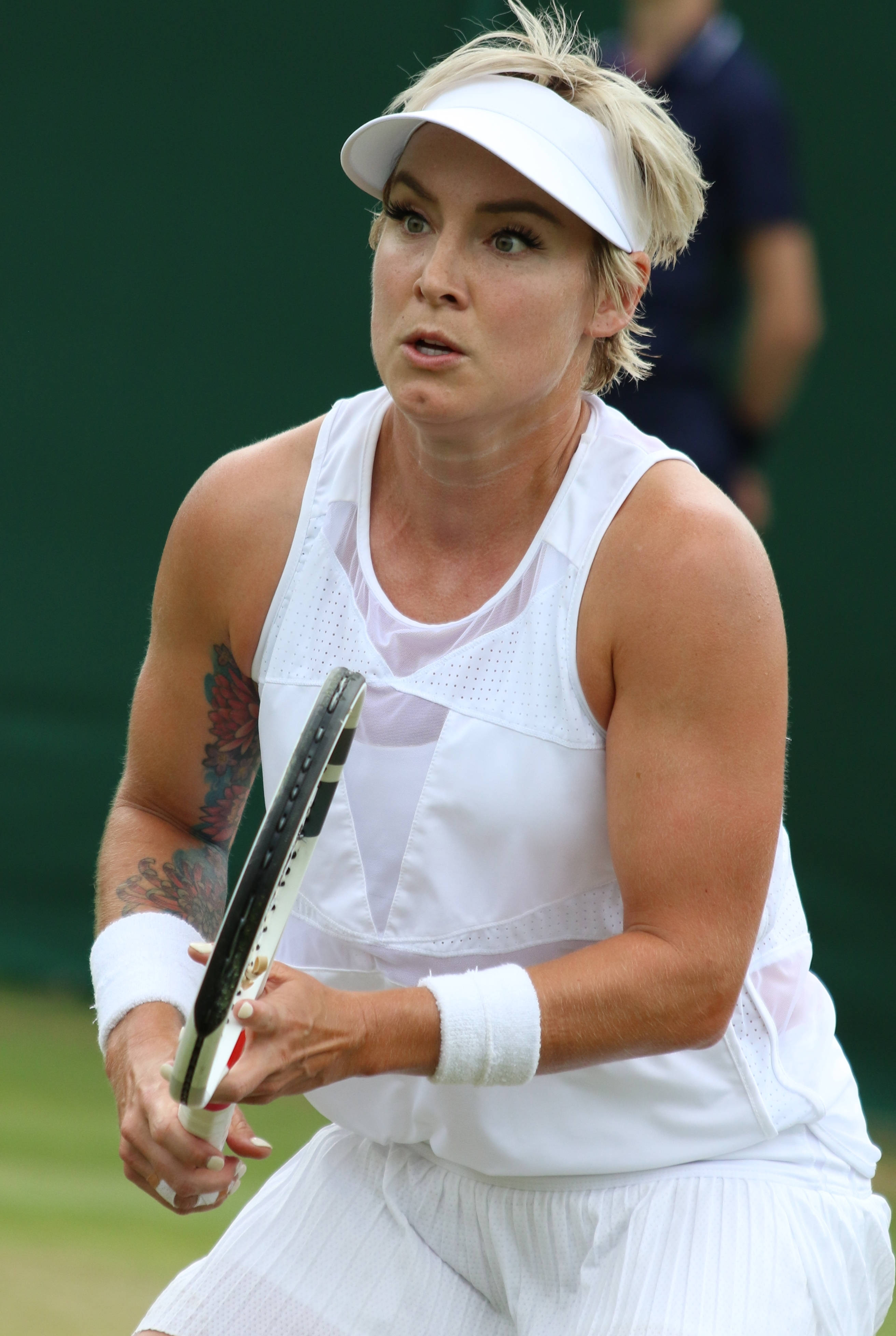 Bethanie Mattek-sands, white gear, racket, 4K Phone Wallpaper