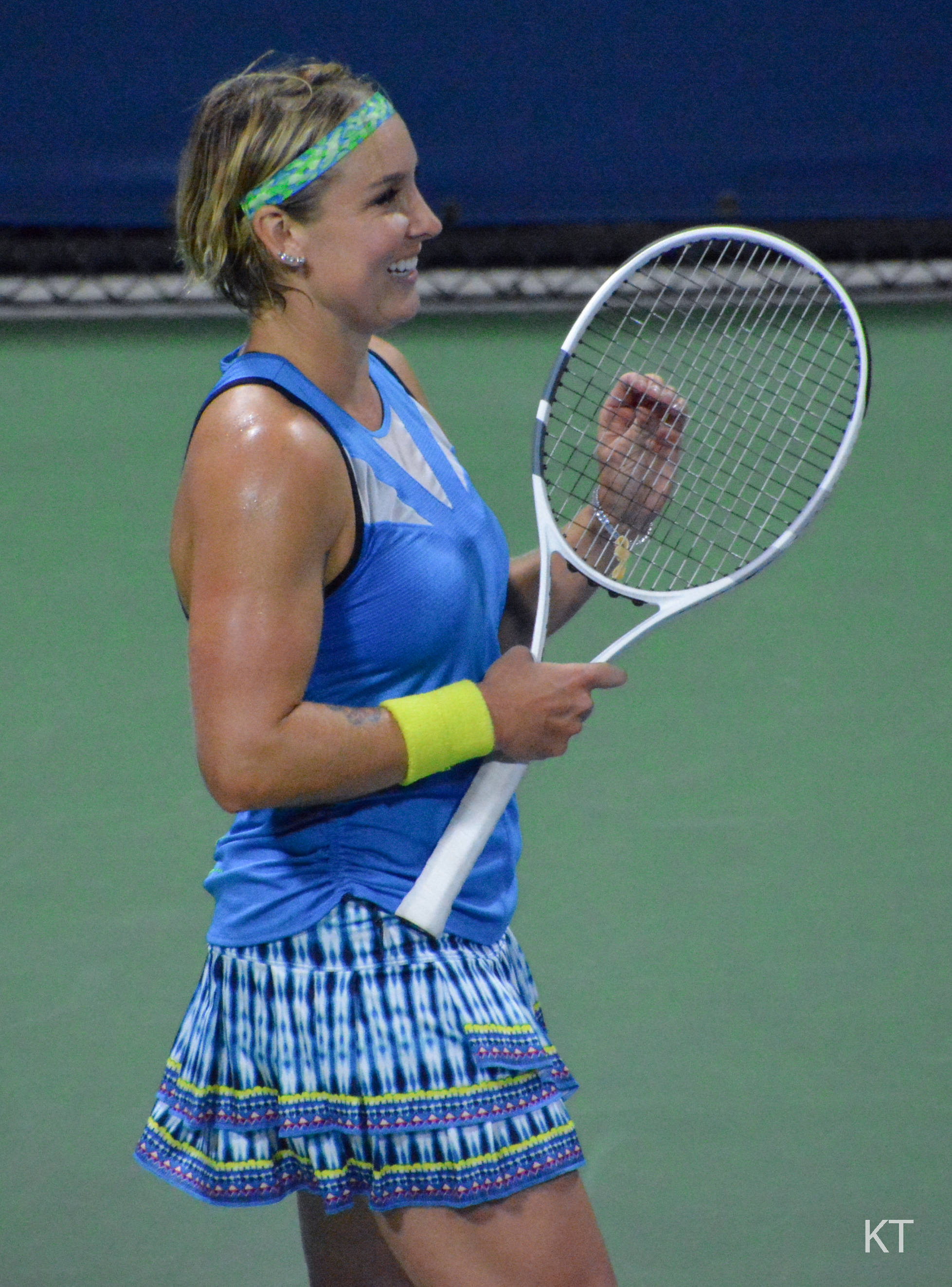 Bethanie Mattek-sands, tennis racket, blue outfit, 2K Phone Wallpaper