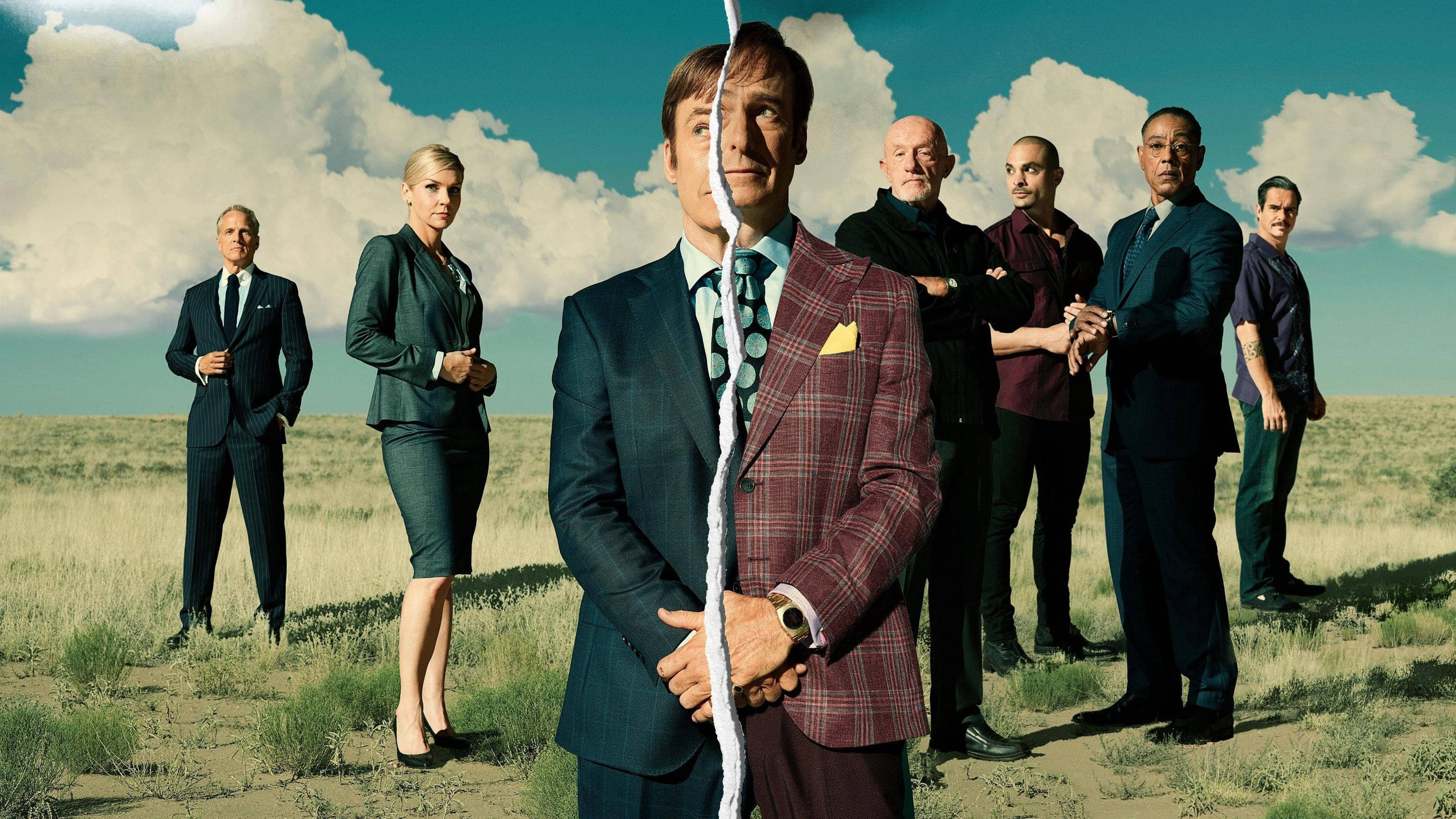 Better Call Saul, six sharply dressed men, one woman, 2K Desktop Wallpaper
