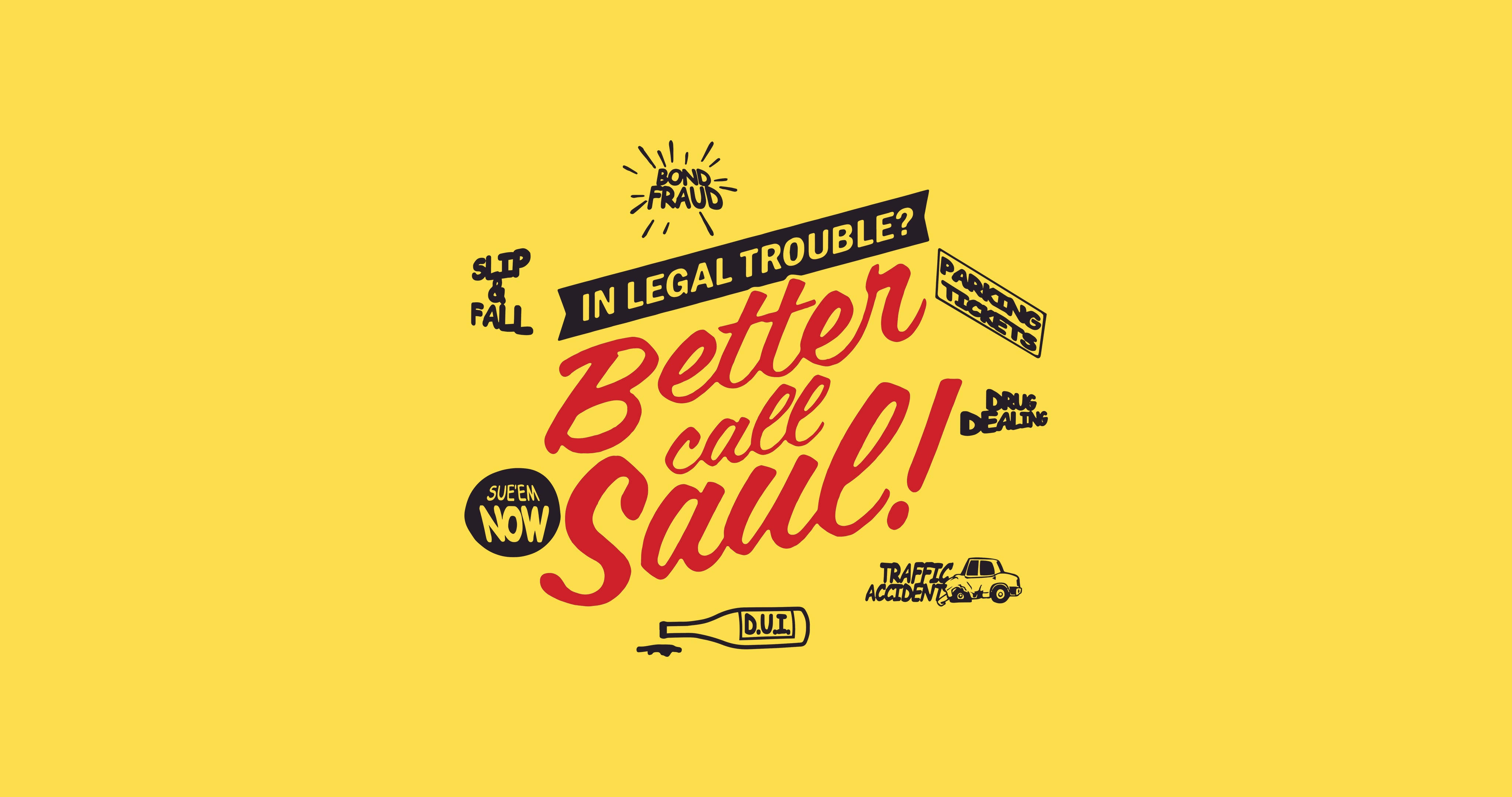 Better Call Saul, yellow, red, 4K Desktop Wallpaper