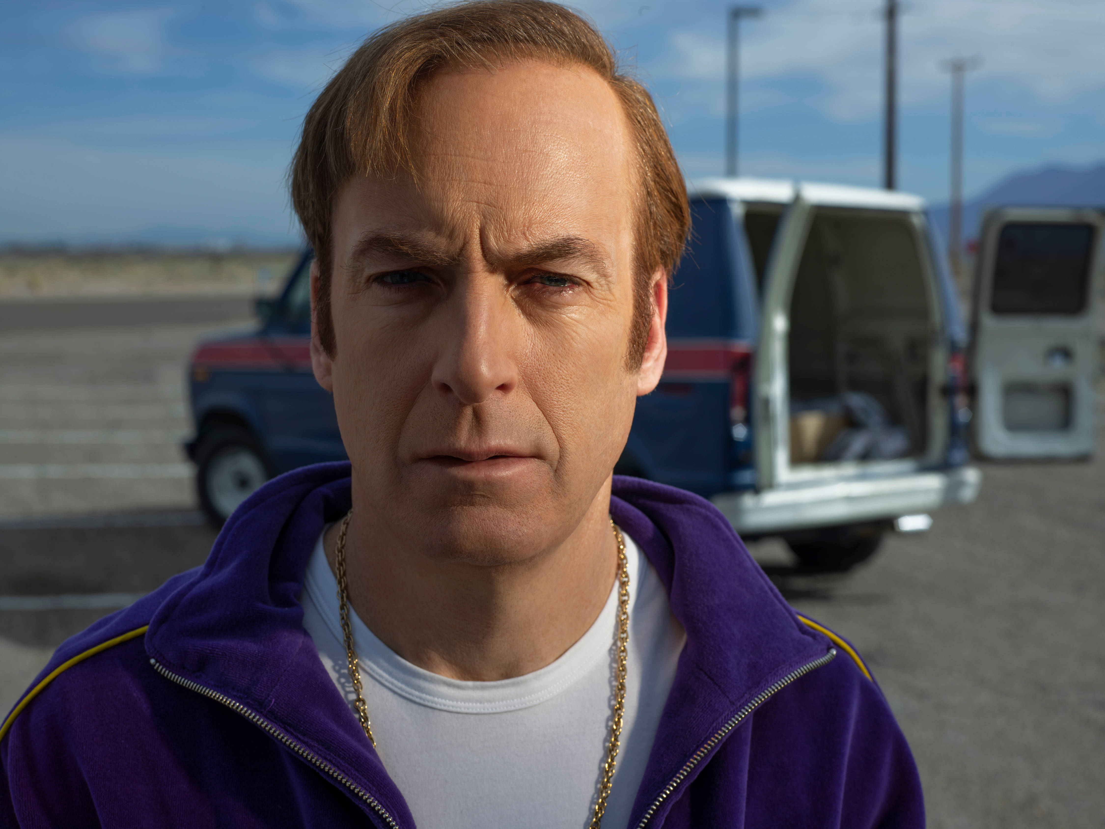 Better Call Saul, van, desert landscape, 4K Desktop Wallpaper