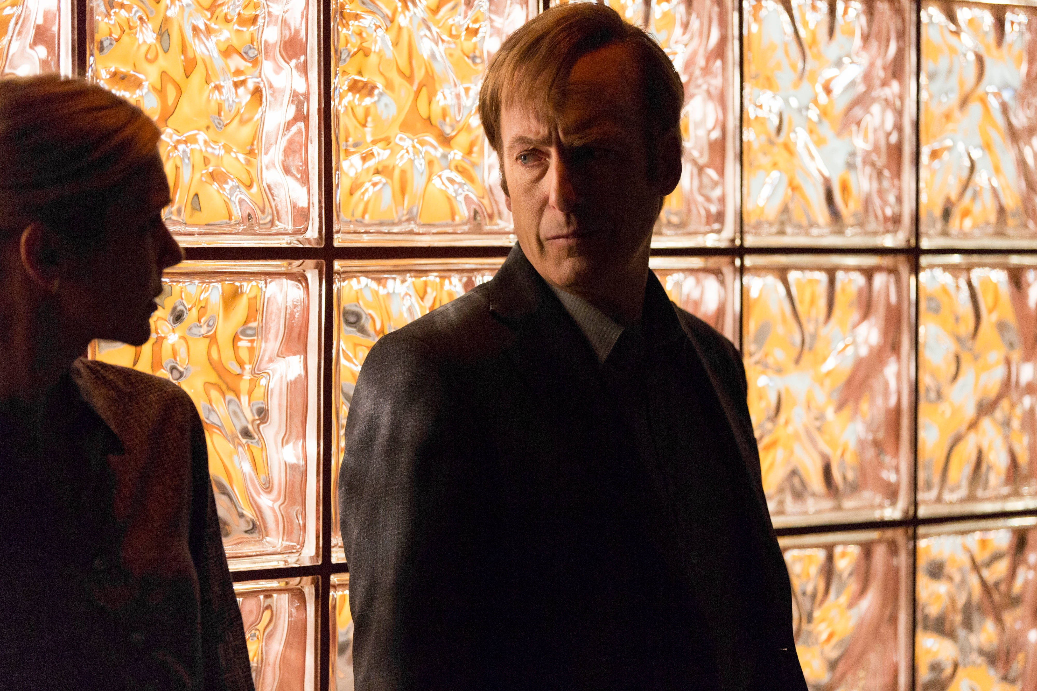 Better Call Saul, glass wall, amber glass, 4K Desktop Wallpaper