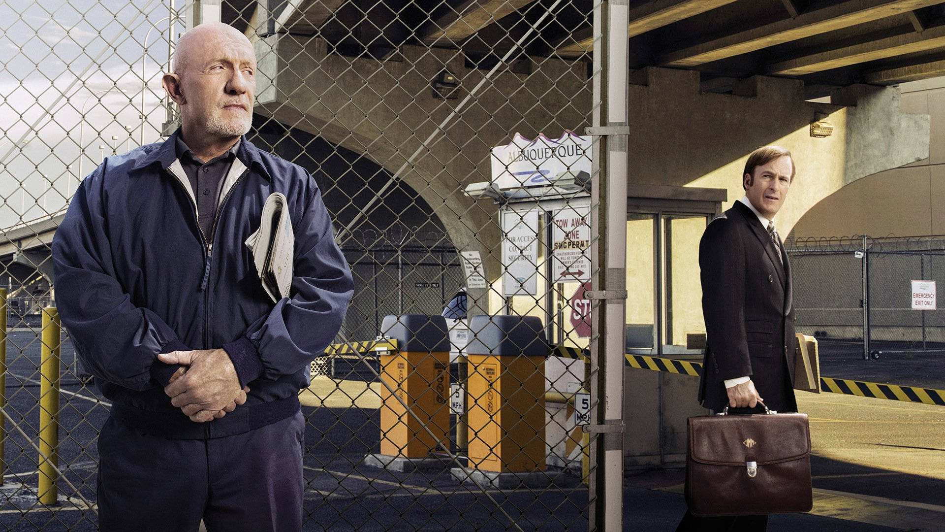 Better Call Saul, chain-link fence, work jacket, Full HD Desktop Wallpaper