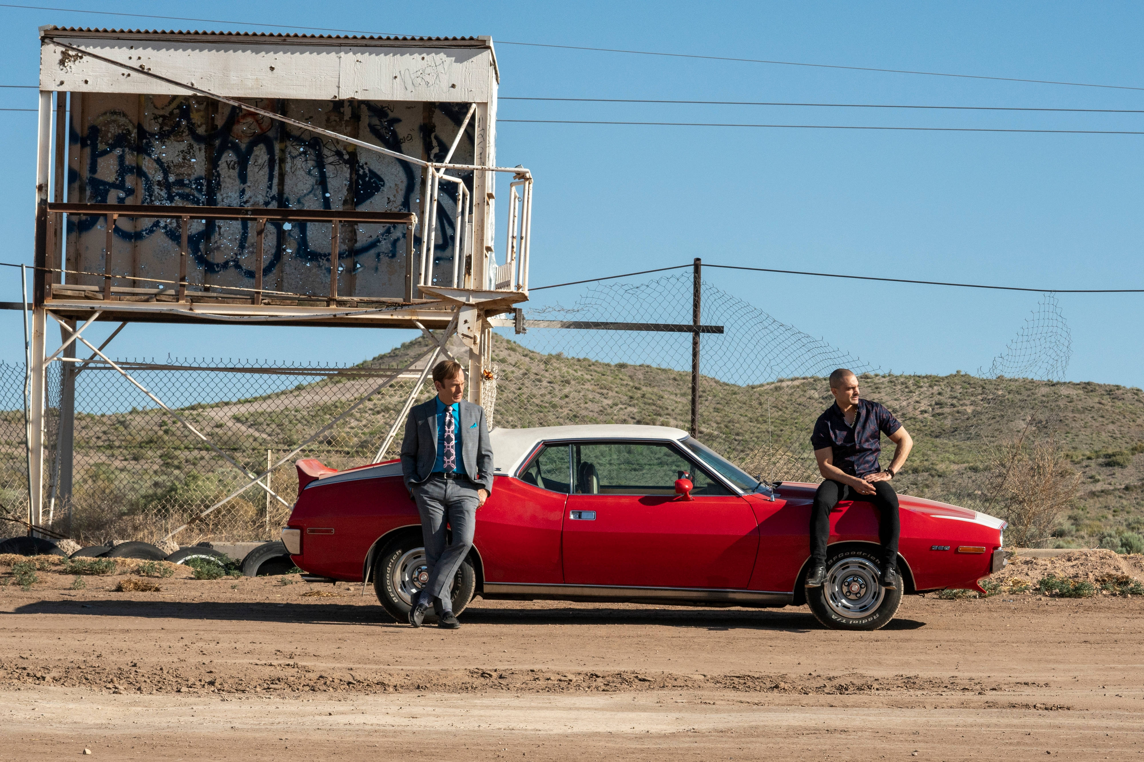 Better Call Saul, red car, classic muscle car, 4K Desktop Wallpaper