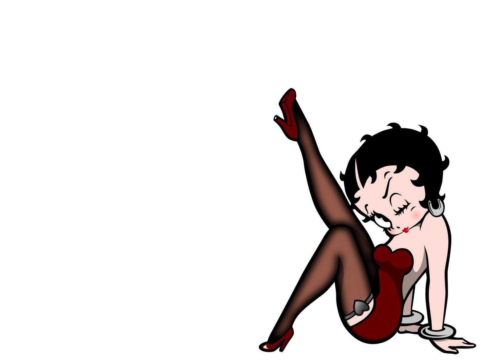 Betty Boop, red dress, heels, HD Desktop Wallpaper