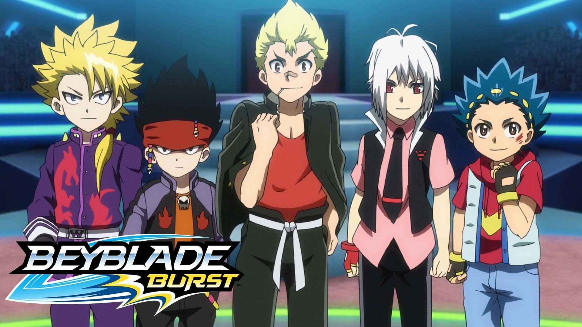 Beyblade Burst, Main Cast, anime characters, Full HD Desktop Wallpaper