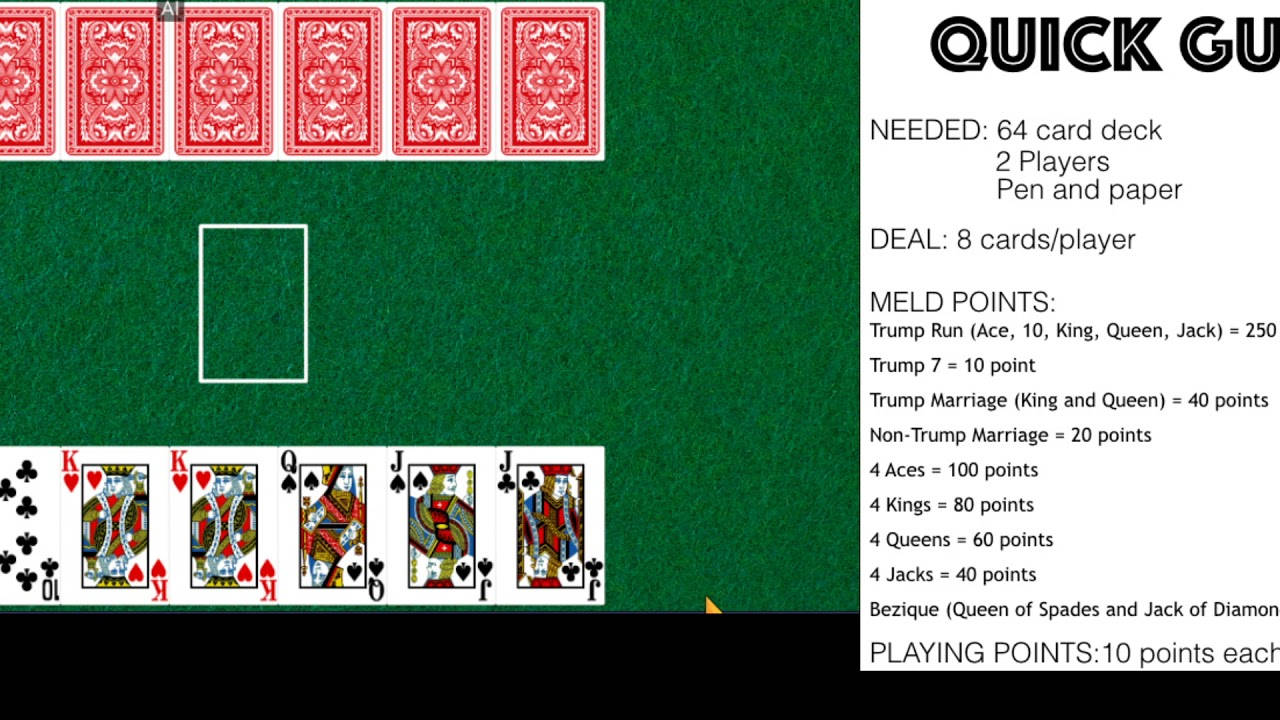 Bezique, green felt card table, playing cards, HD Desktop Wallpaper