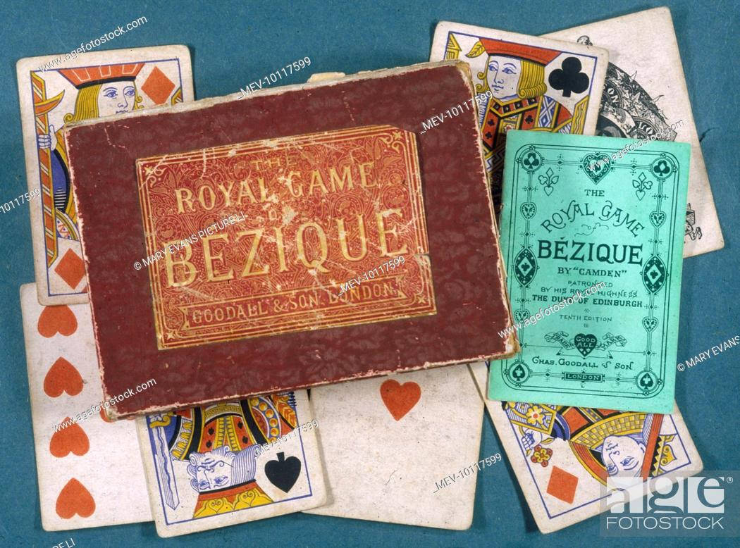 Bezique, old cards, teal surface, SD Desktop Wallpaper