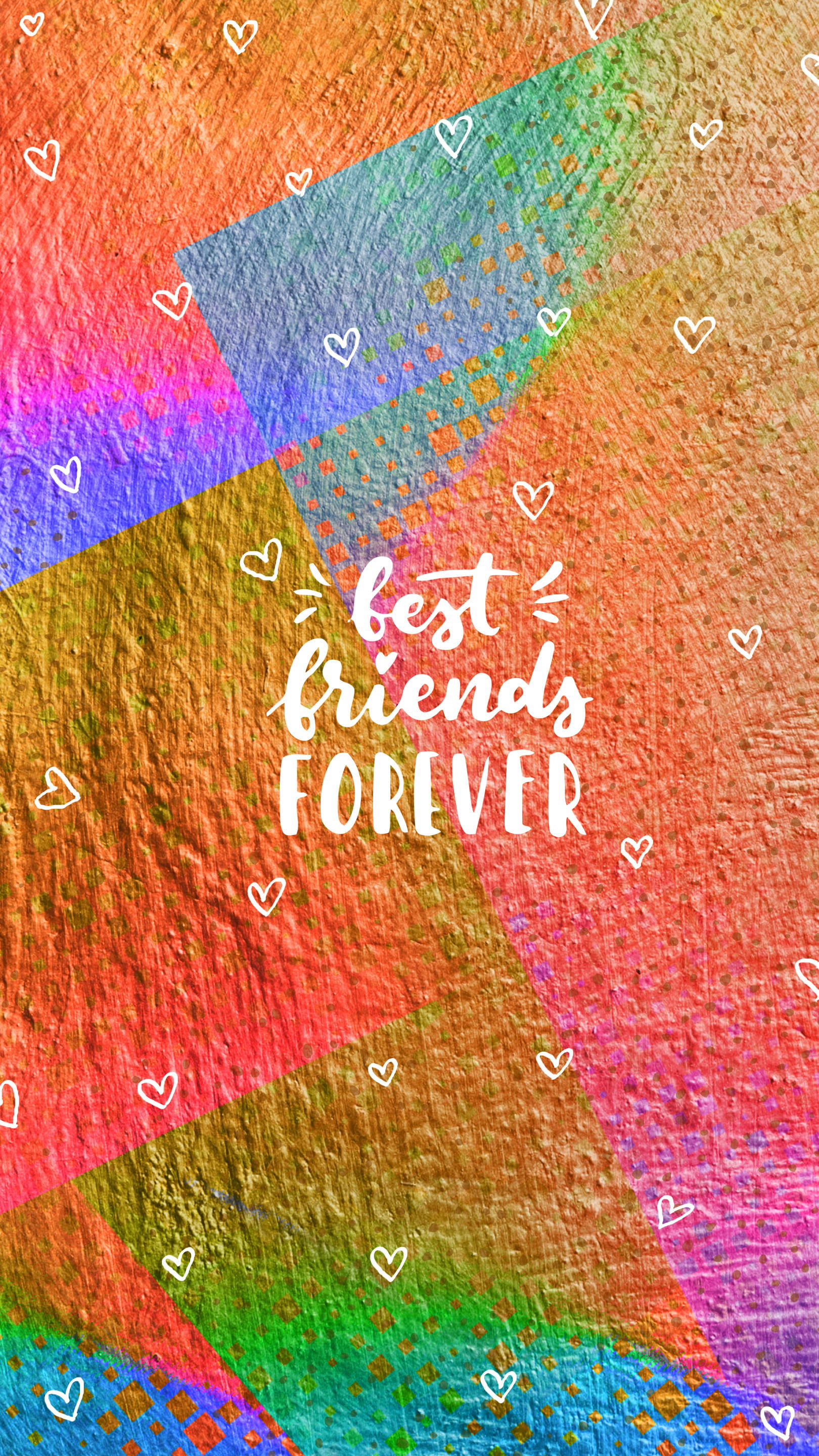 Colorful Paint, girly bff, rainbow hues, 2K Phone Wallpaper