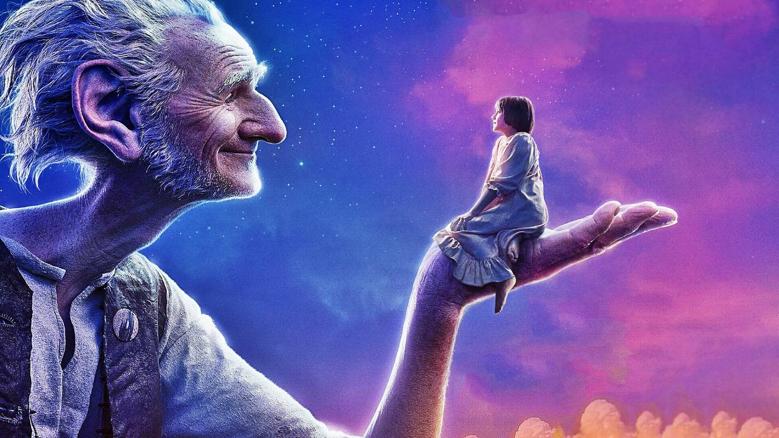 The BFG, gradient sky, cosmic sky, 2K Desktop Wallpaper
