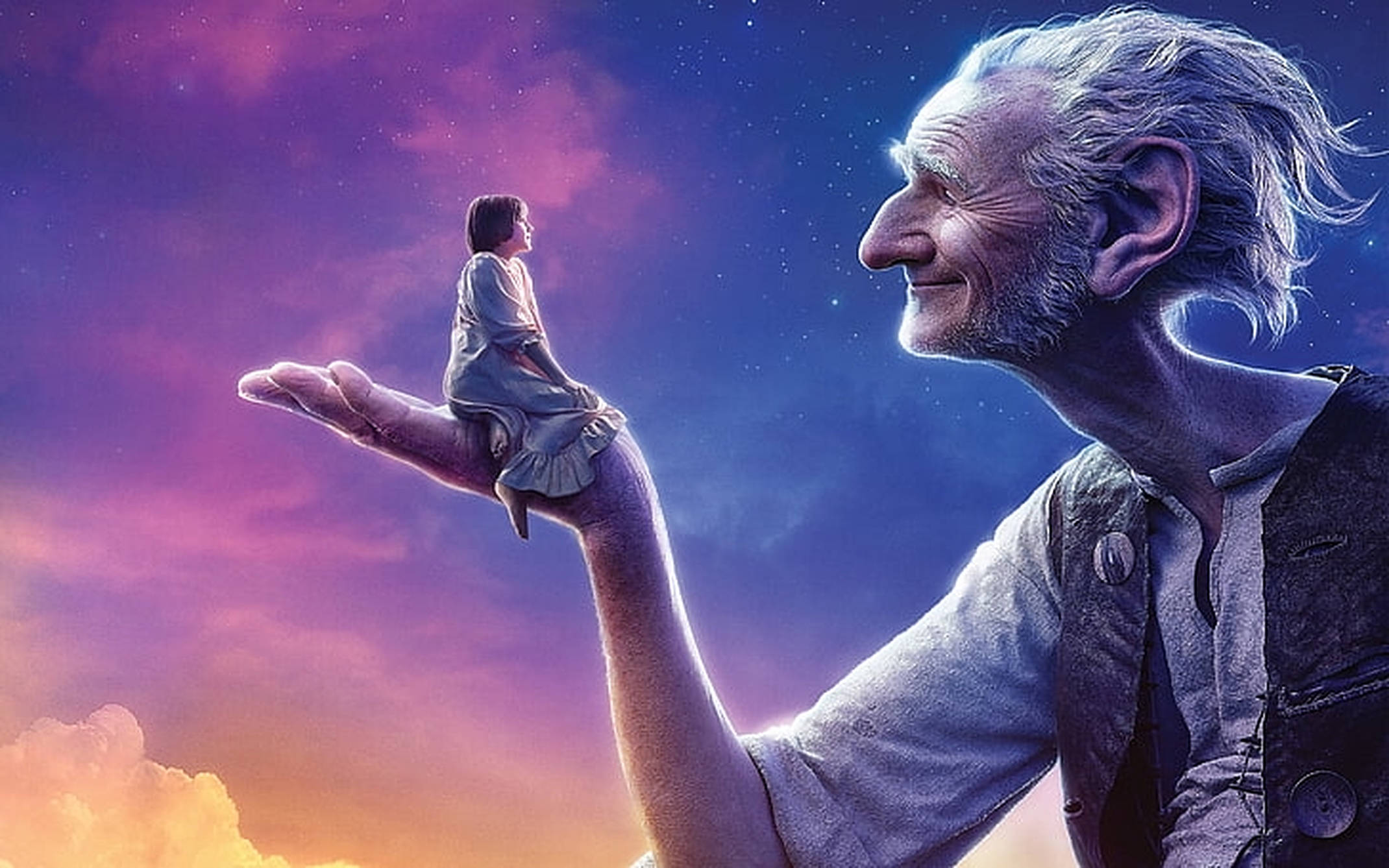 The BFG, twilight sky, stars, Full HD Desktop Wallpaper