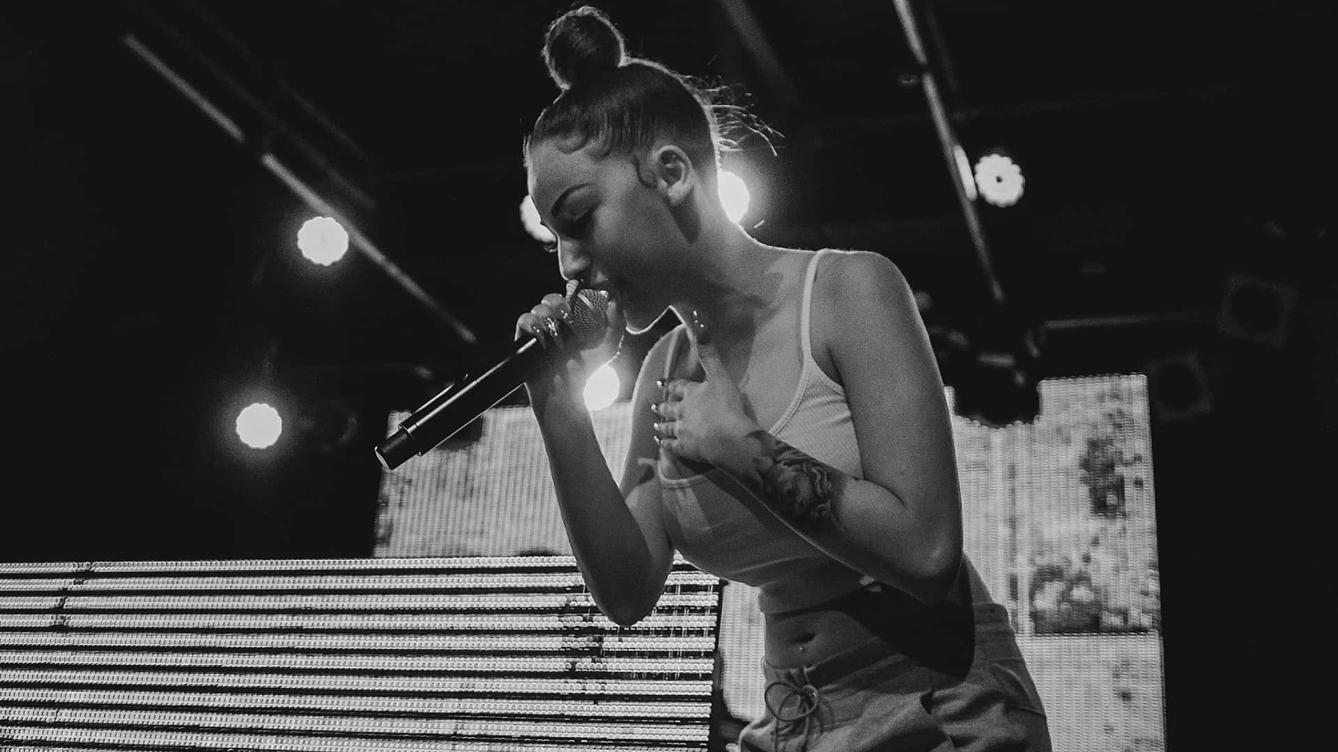 Bhad Bhabie, live performance, stage, Full HD Desktop Wallpaper