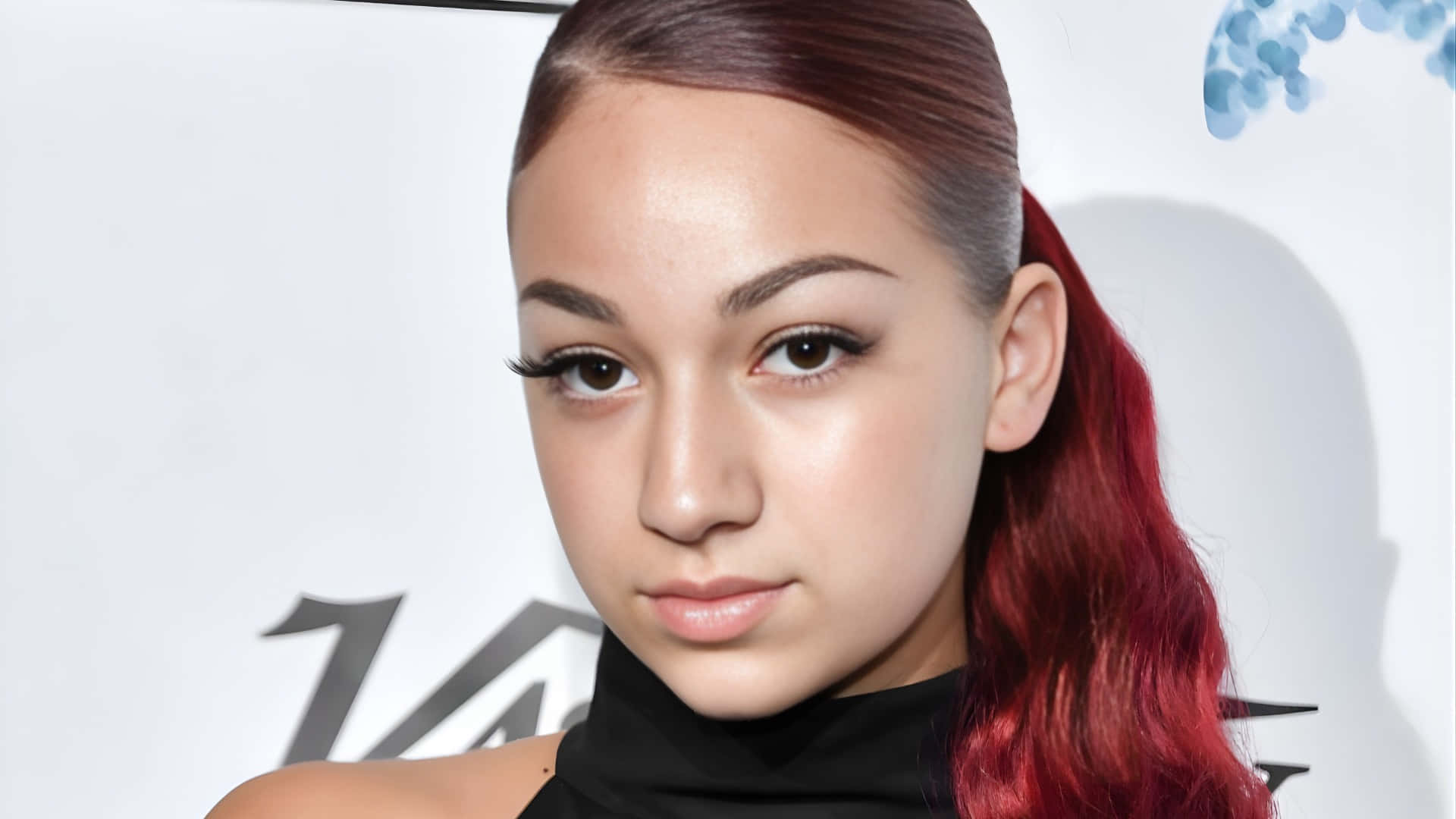 Bhad Bhabie, red hair, ponytail, Full HD Desktop Wallpaper