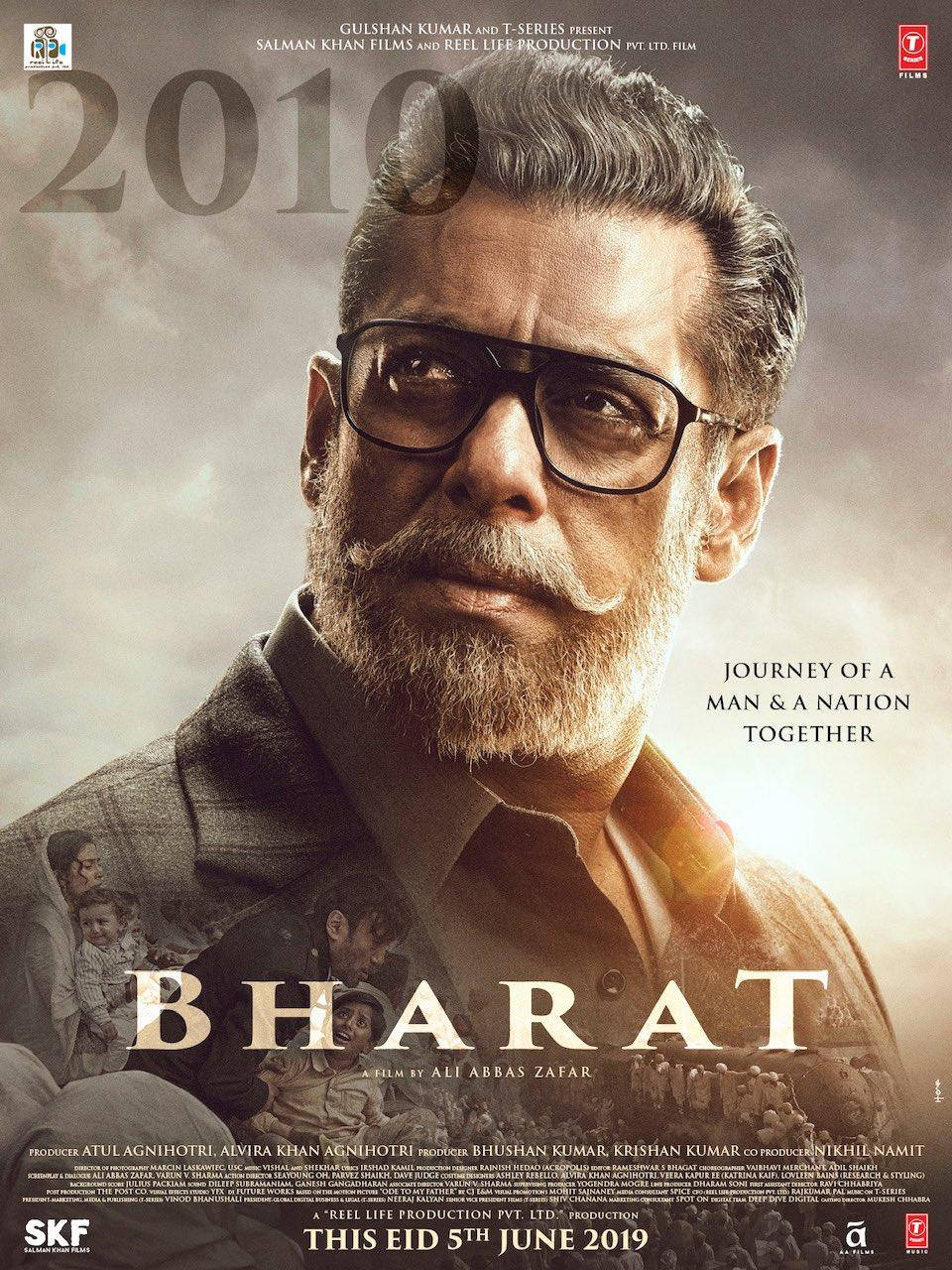Bharat 2010, movie poster, man with glasses and beard, HD Phone Wallpaper