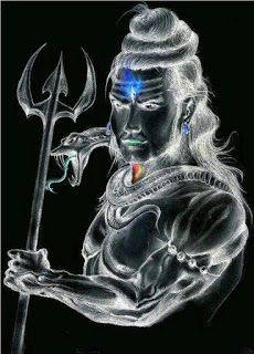 Bholenath, chalk art, 3d, SD Phone Wallpaper
