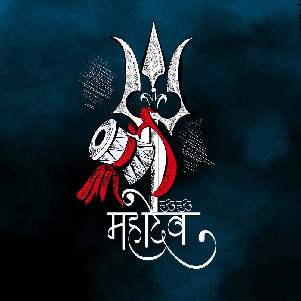 Bholenath HD, Shiva Symbolism, white trident, SD Desktop Wallpaper