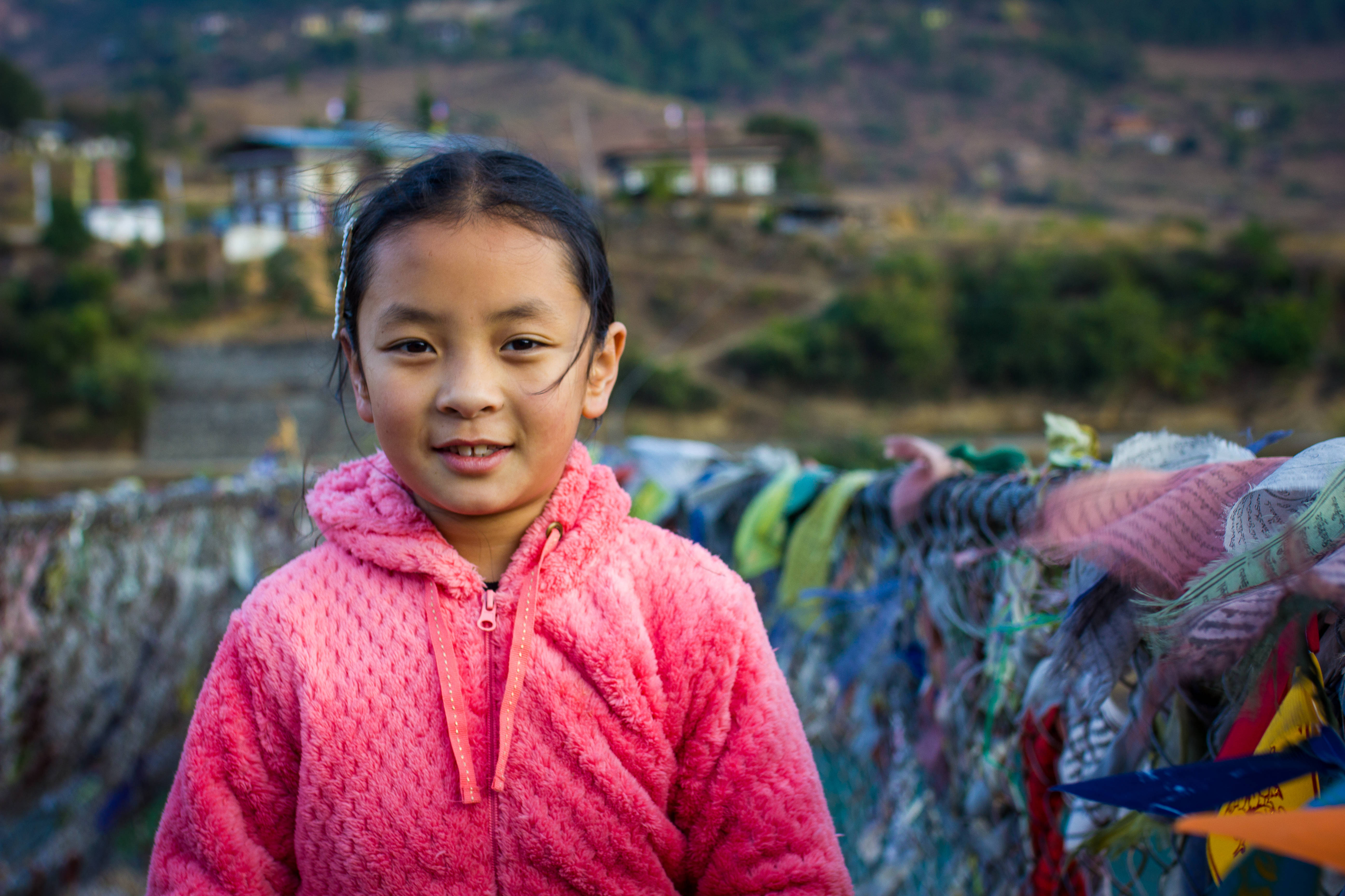 Bhutan, suspension bridge, prayer flags, 5K Desktop Wallpaper
