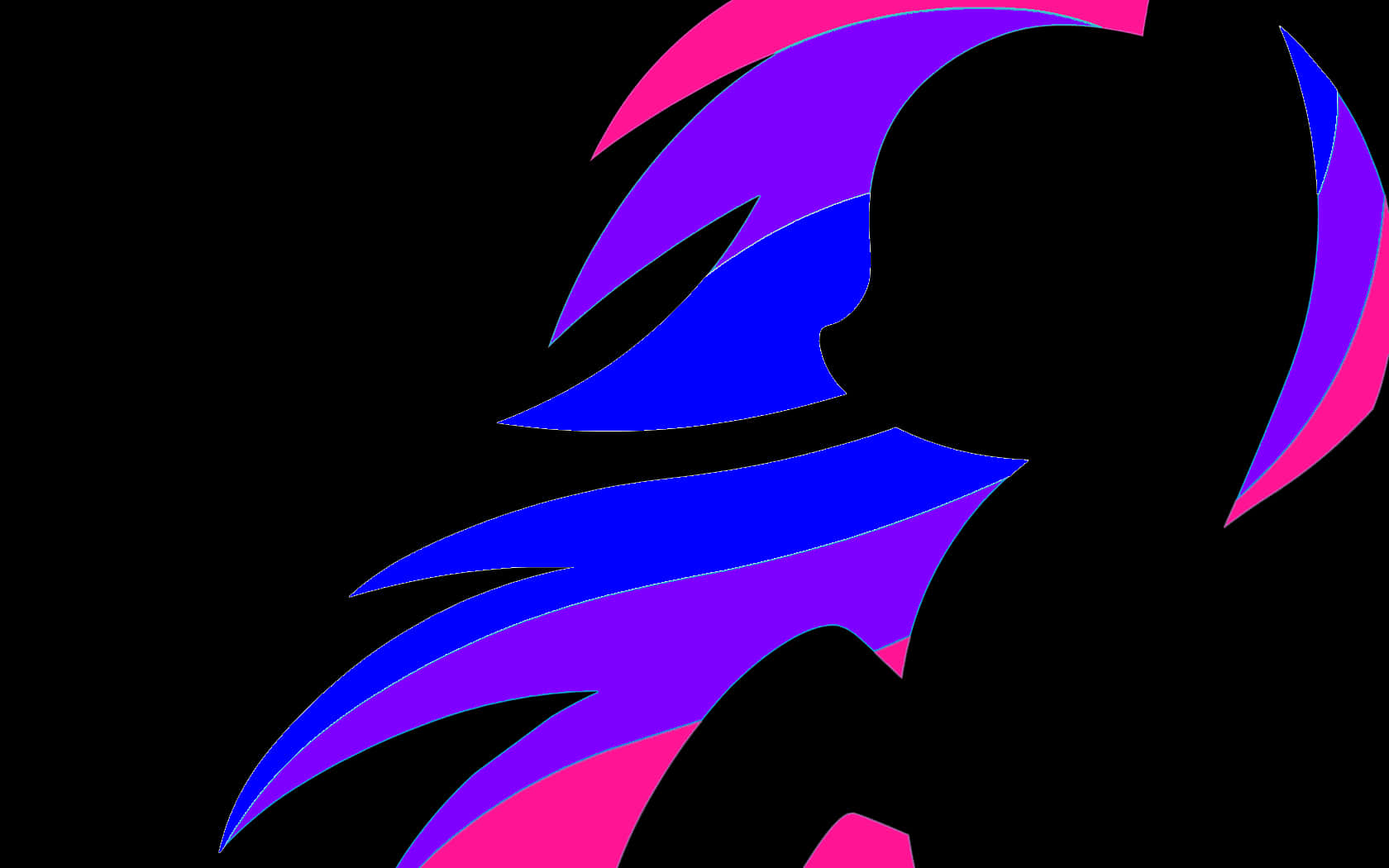 Bi-Pride flag, blue, pink, HD Desktop Wallpaper