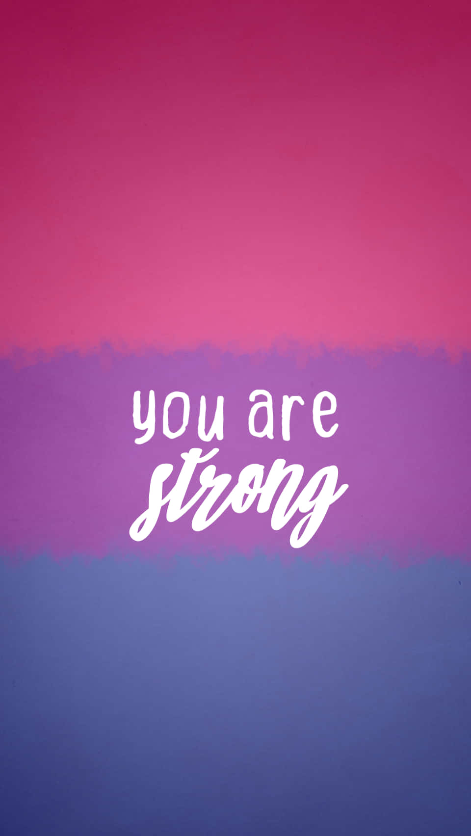Bi Pride Flag, pink purple blue, white cursive text, HD Phone Wallpaper