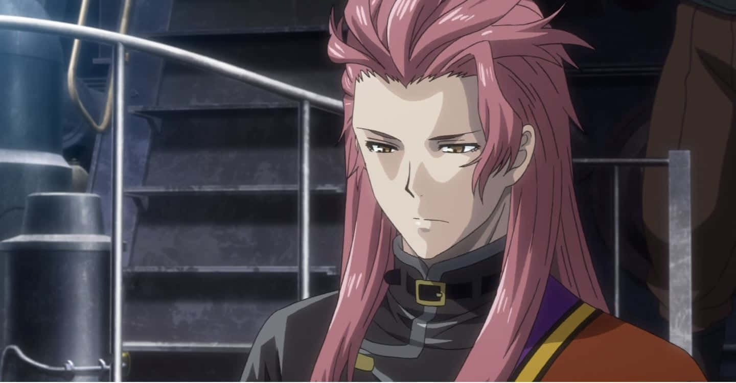 Biba Amatori, pink-haired anime character, serious expression, HD Desktop Wallpaper