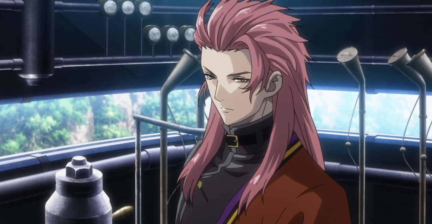 Biba Amatori, pink-haired anime character, cockpit, HD Desktop Wallpaper