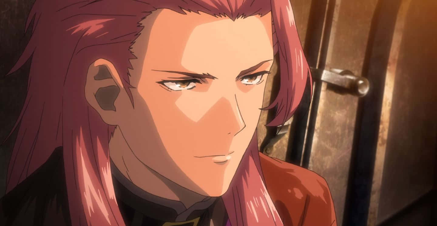 Biba Amatori, red-haired anime character, serious expression, HD Desktop Wallpaper