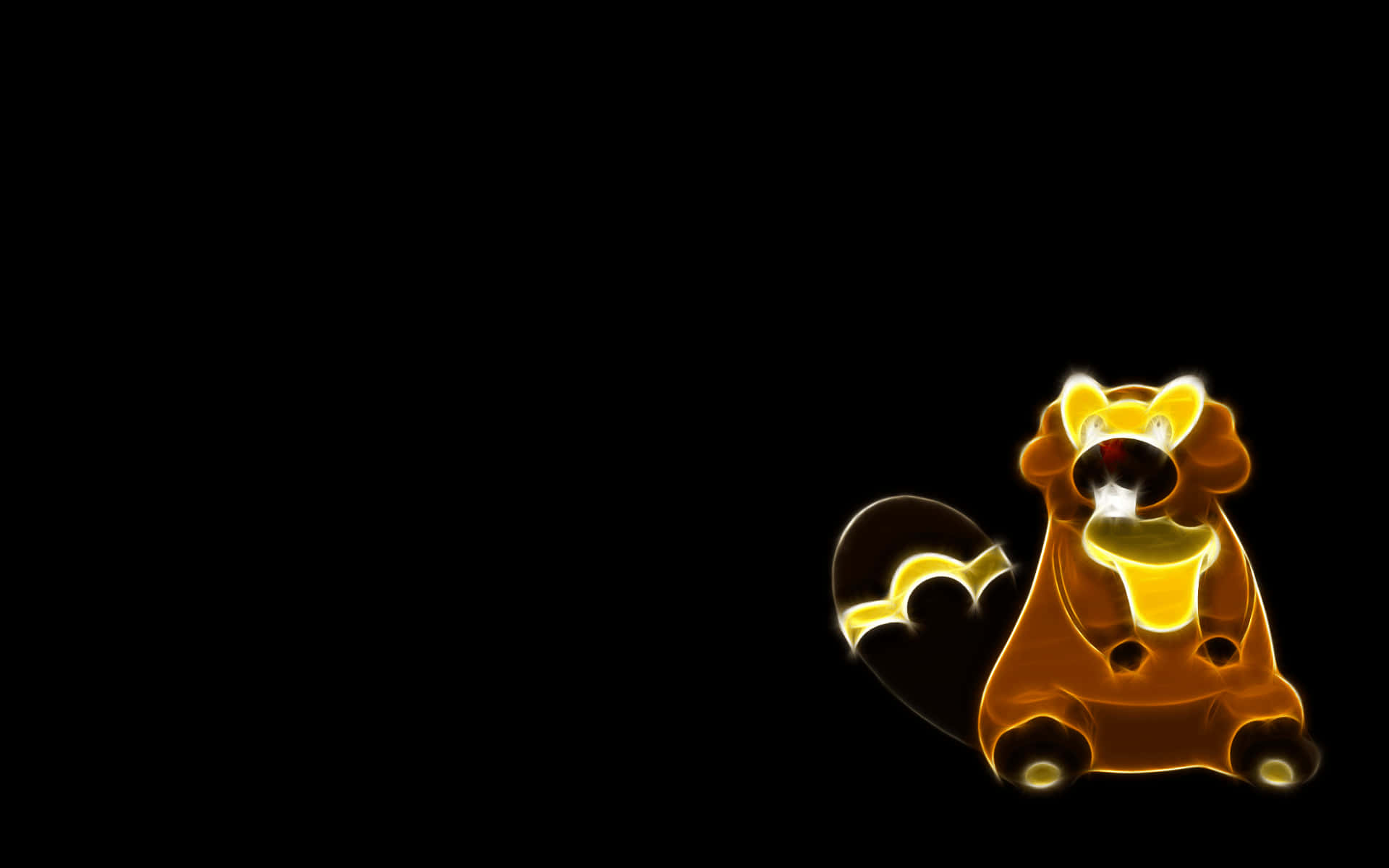 Bibarel, glowing, golden, Full HD Desktop Wallpaper