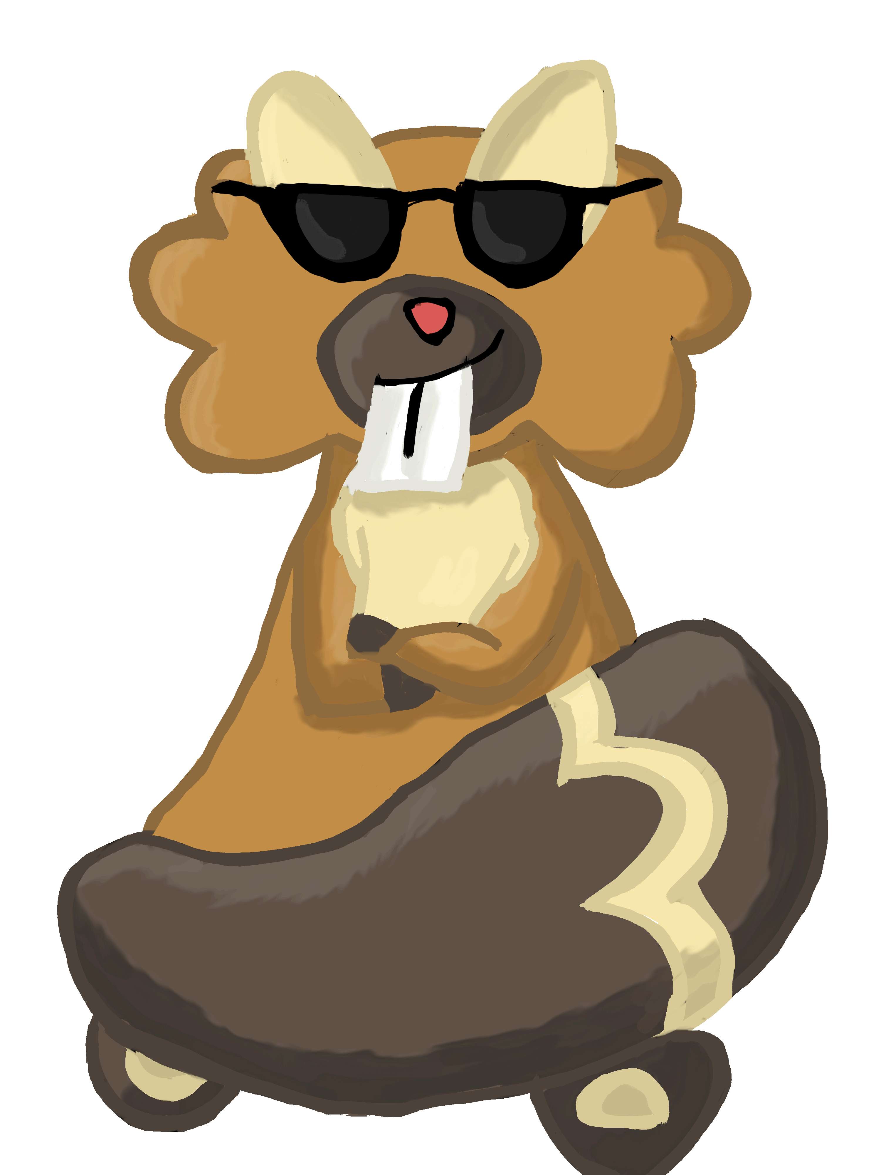 Bibarel, sunglasses, toothbrush, 4K Phone Wallpaper