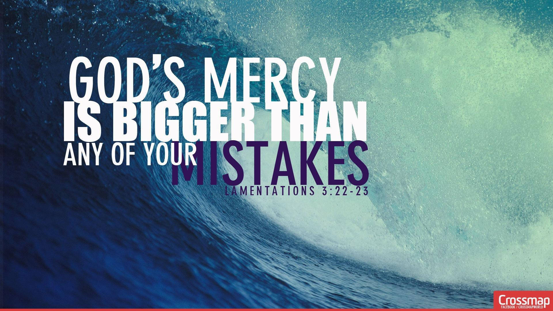 Bible Verse Aesthetic, ocean wave, white text, Full HD Desktop Wallpaper