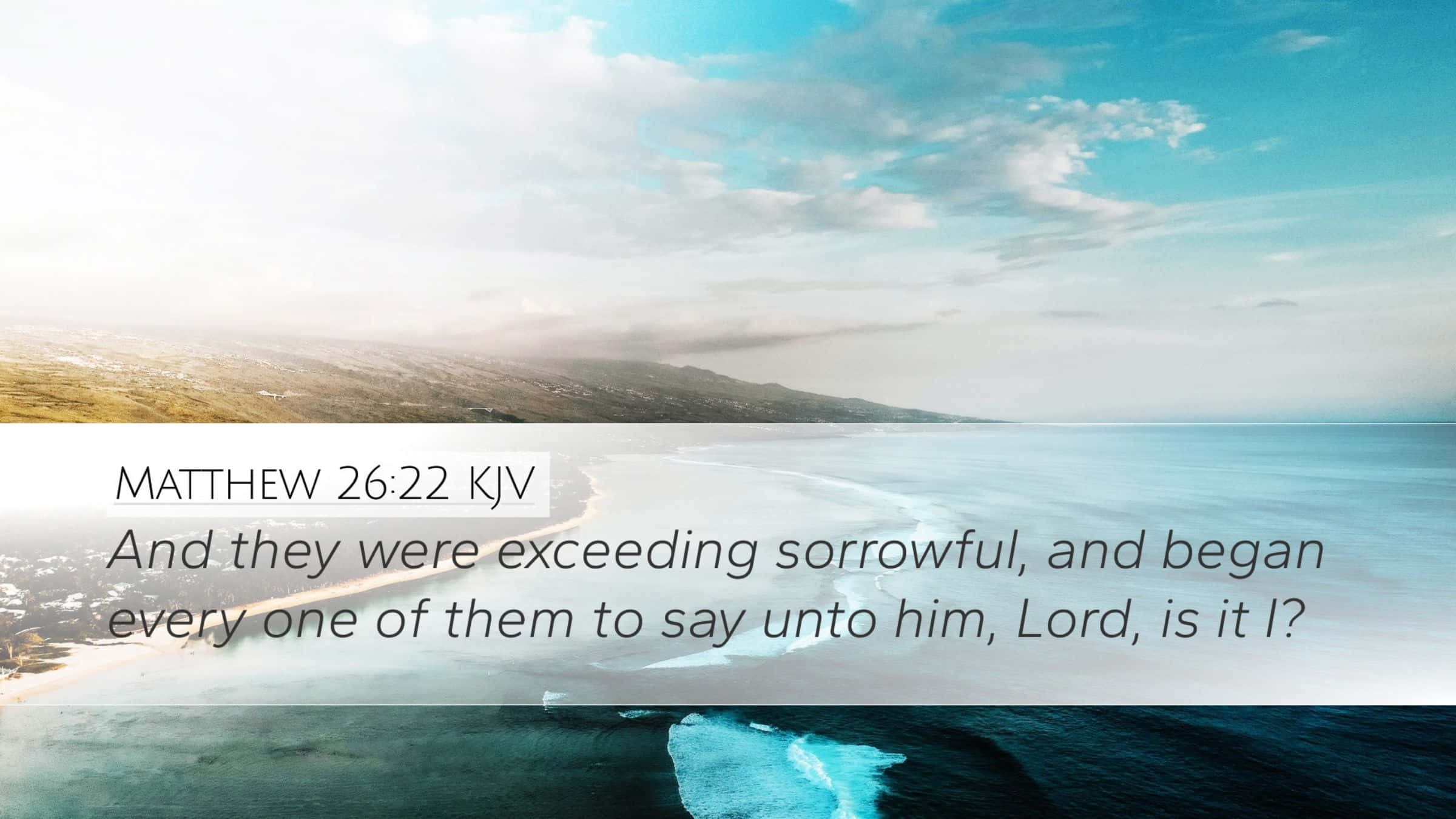 bible verse desktop, 2400 x 1350 wallpaper, serene coastline, Full HD Desktop Wallpaper