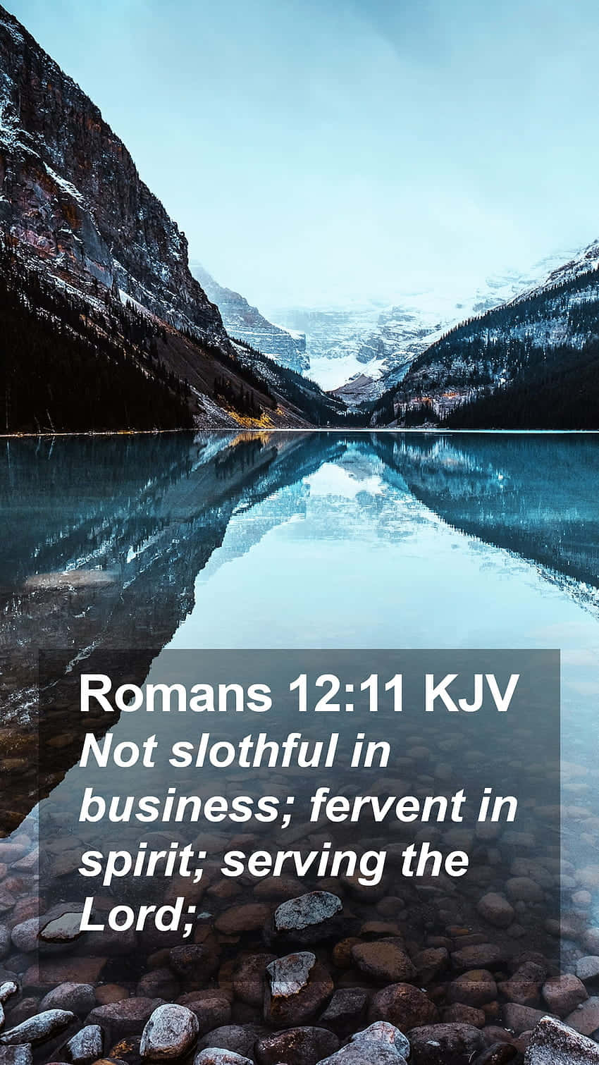 Fervent In Spirit Phone, mountain lake, snow-capped peaks, HD Phone Wallpaper