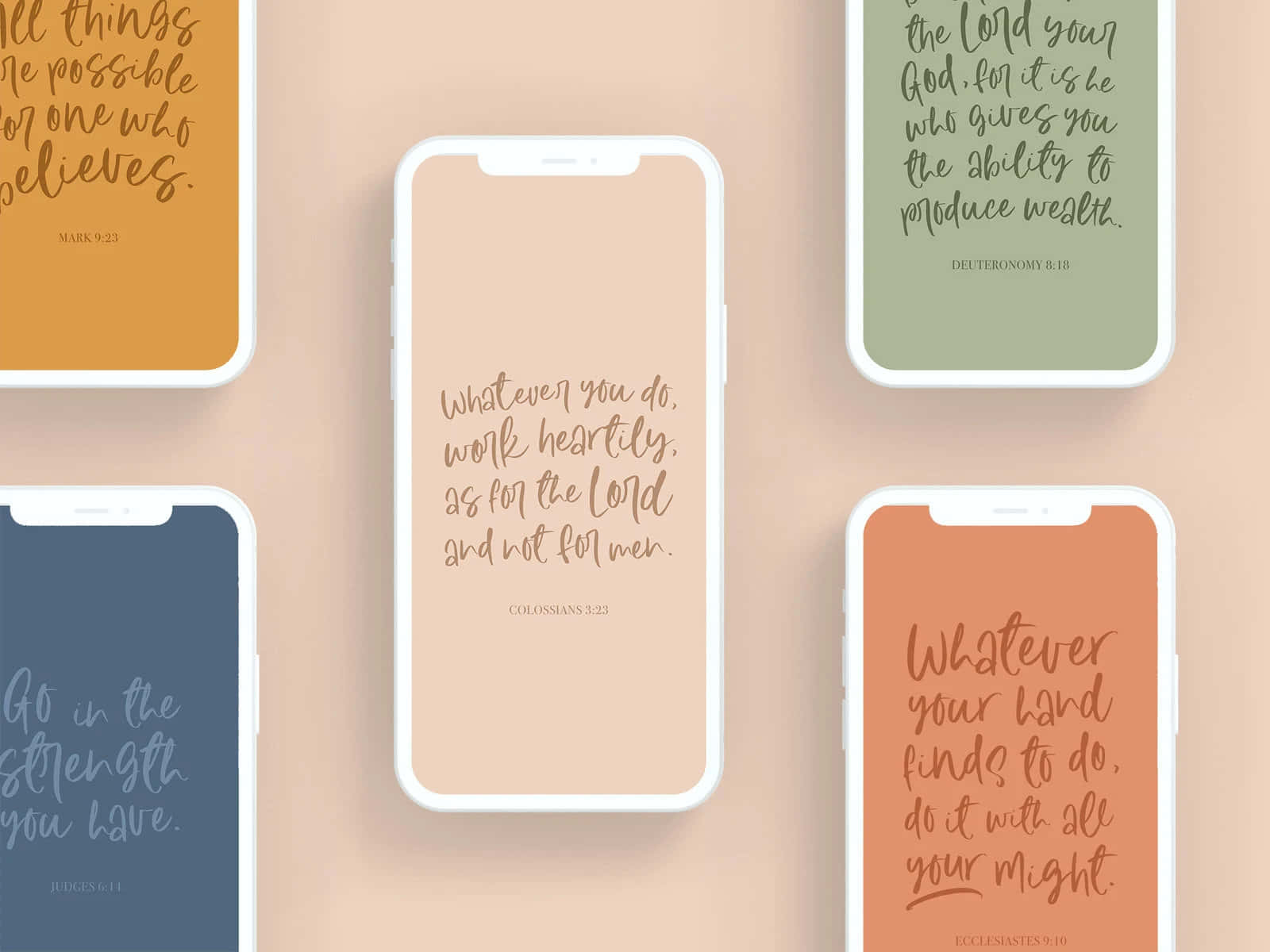 Bible Verses, smartphones, elegant cursive, HD Desktop Wallpaper