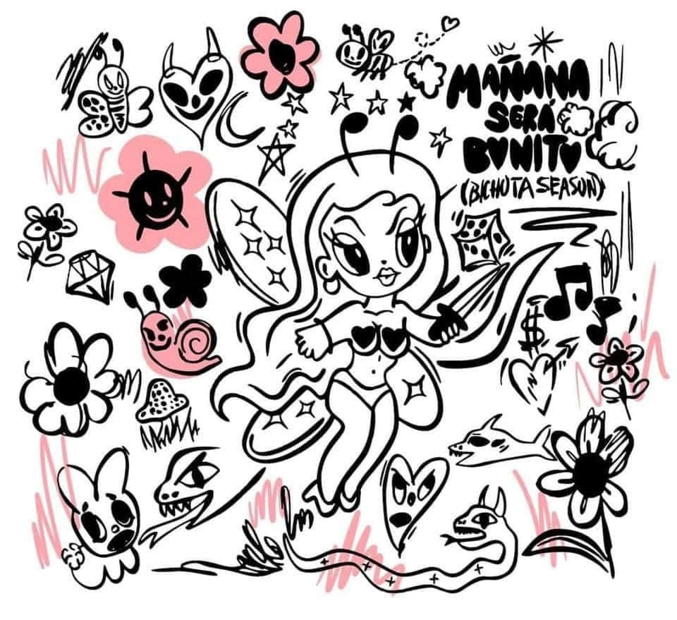 Bichota Season, cartoon fairy, antennae, SD Desktop Wallpaper