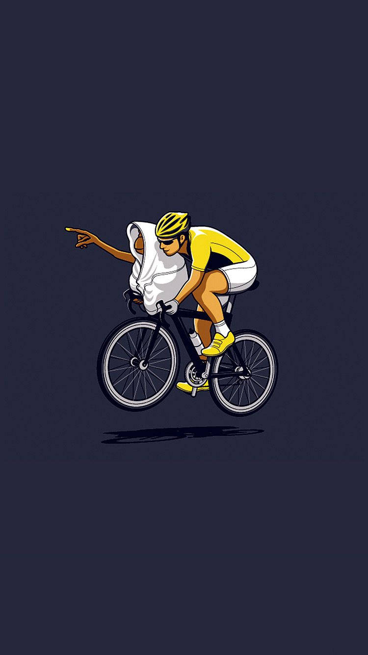 Cyclist, Alien, Road Bicycle, HD Phone Wallpaper