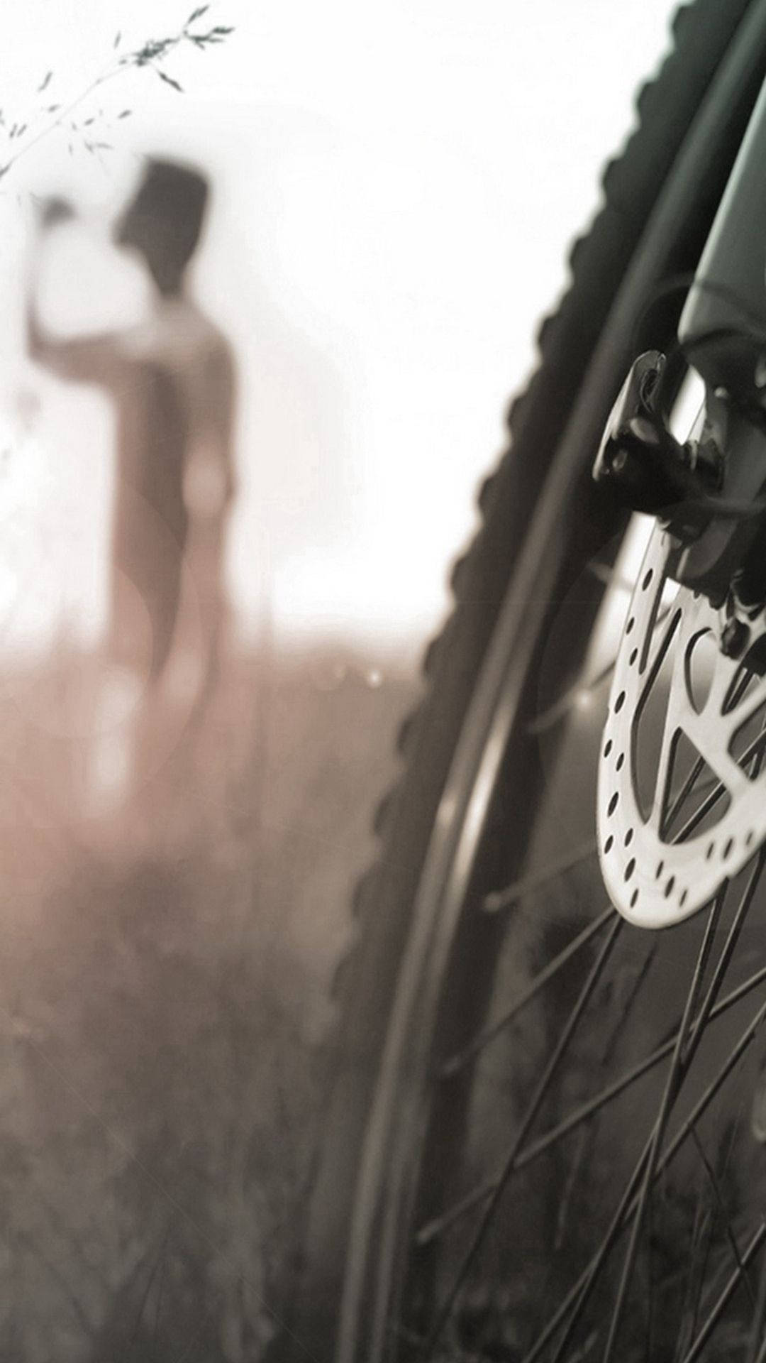 bicycle, iPhone, shallow depth of field, Full HD Phone Wallpaper