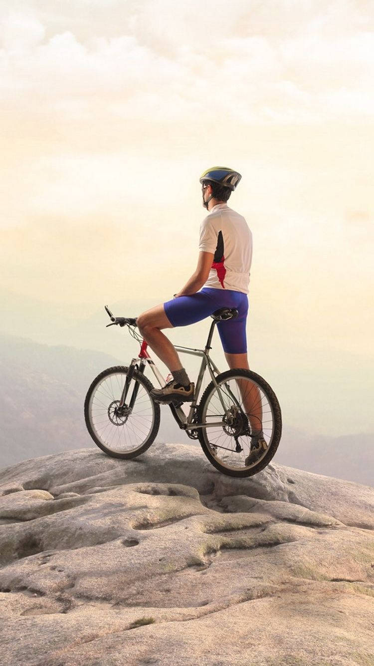 bicycle, iPhone, sunrise, HD Phone Wallpaper