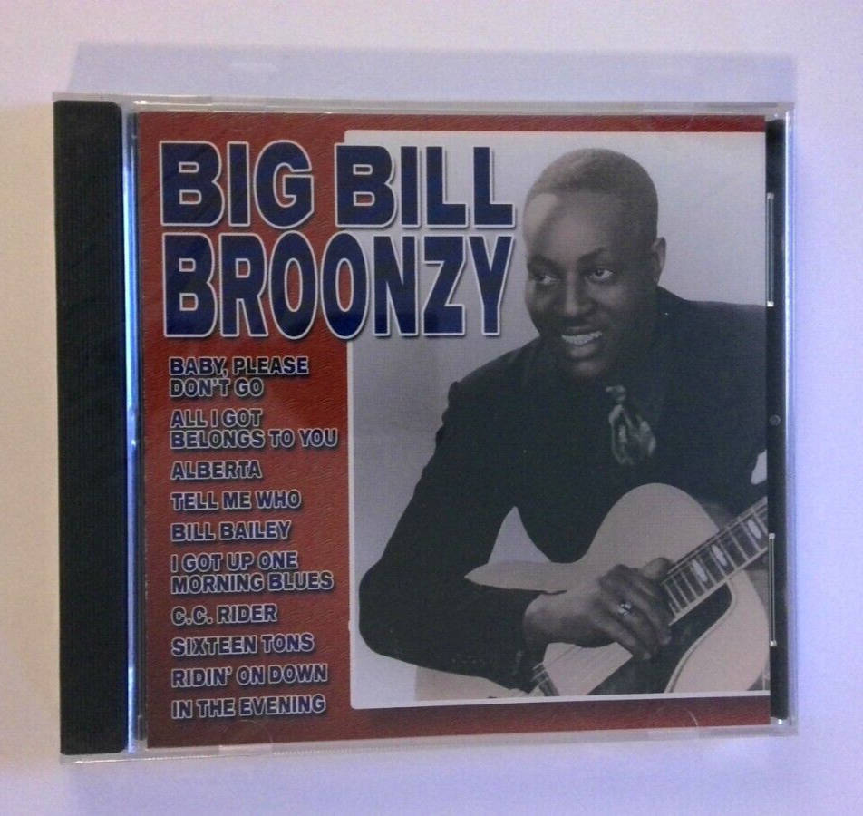 Big Bill Broonzy, acoustic guitar, red background, SD Desktop Wallpaper