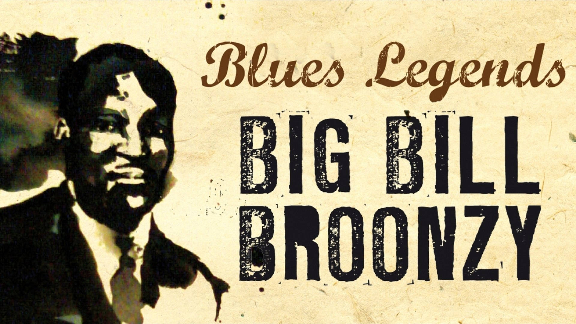 Big Bill Broonzy, blues musician, vintage poster, Full HD Desktop Wallpaper