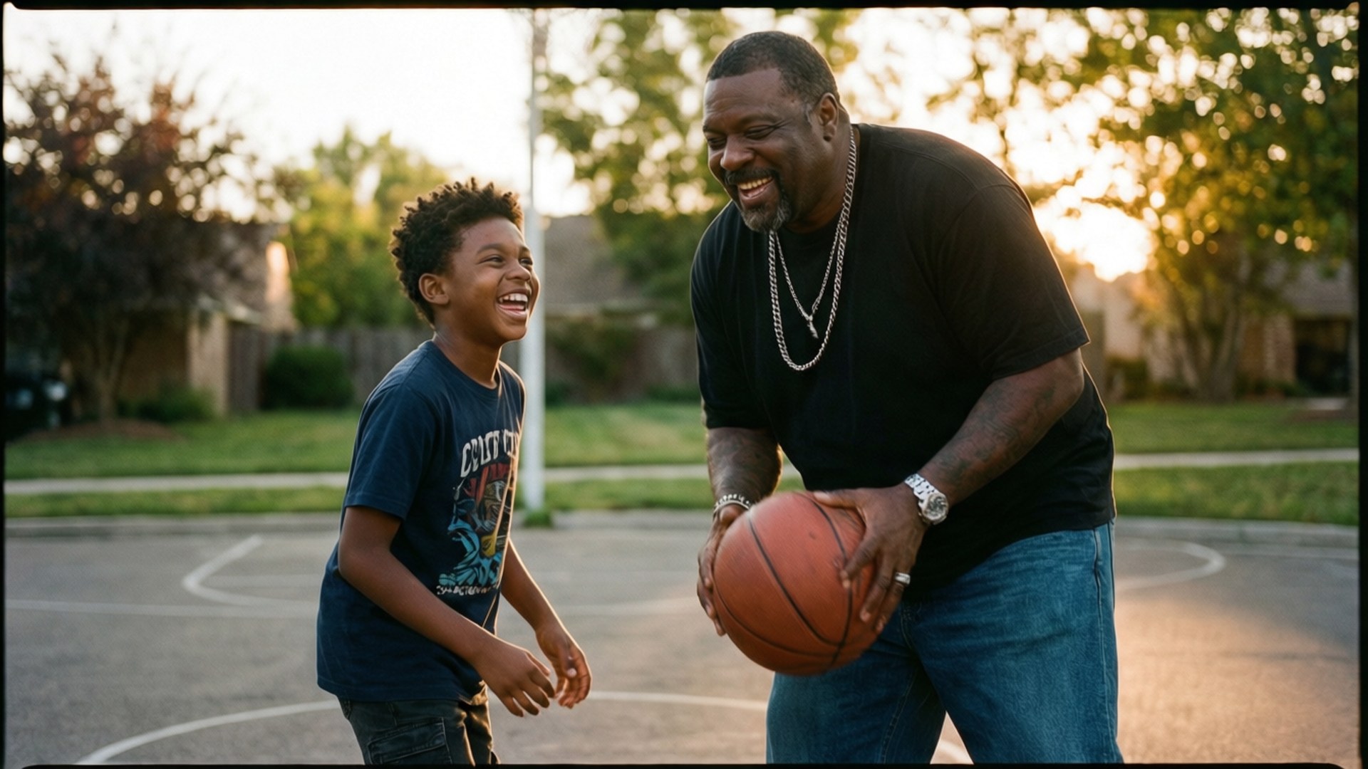 Big Boi, basketball, son, Full HD Desktop Wallpaper