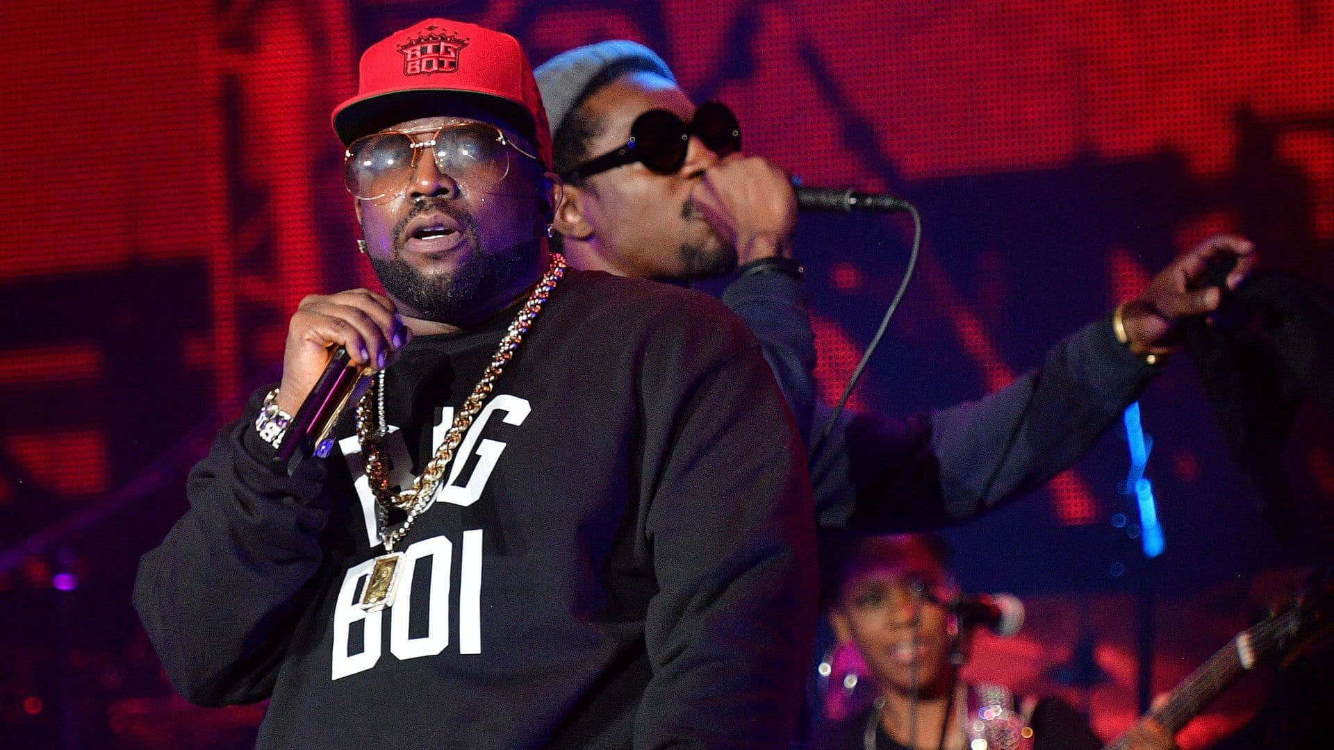 Big Boi, red cap, gold chain, Full HD Desktop Wallpaper