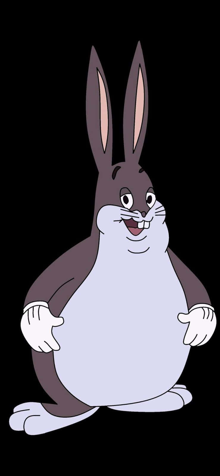 Big Chungus, cartoon rabbit, long ears, HD Phone Wallpaper