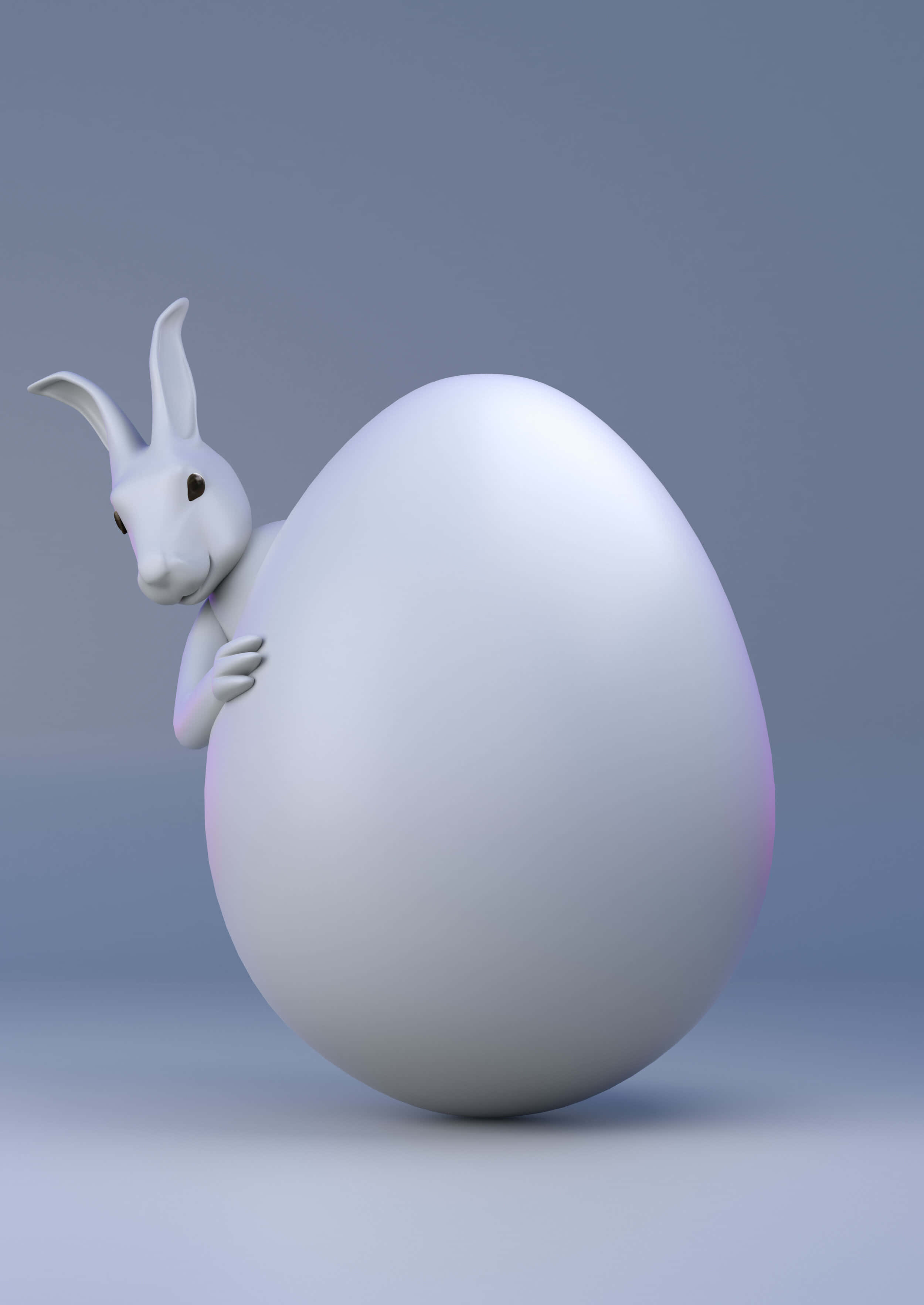 Big Chungus, white, 3d-rendered, 2K Phone Wallpaper