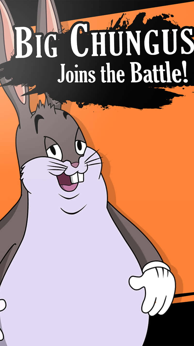 Big Chungus, cartoon rabbit, wide grin, HD Phone Wallpaper