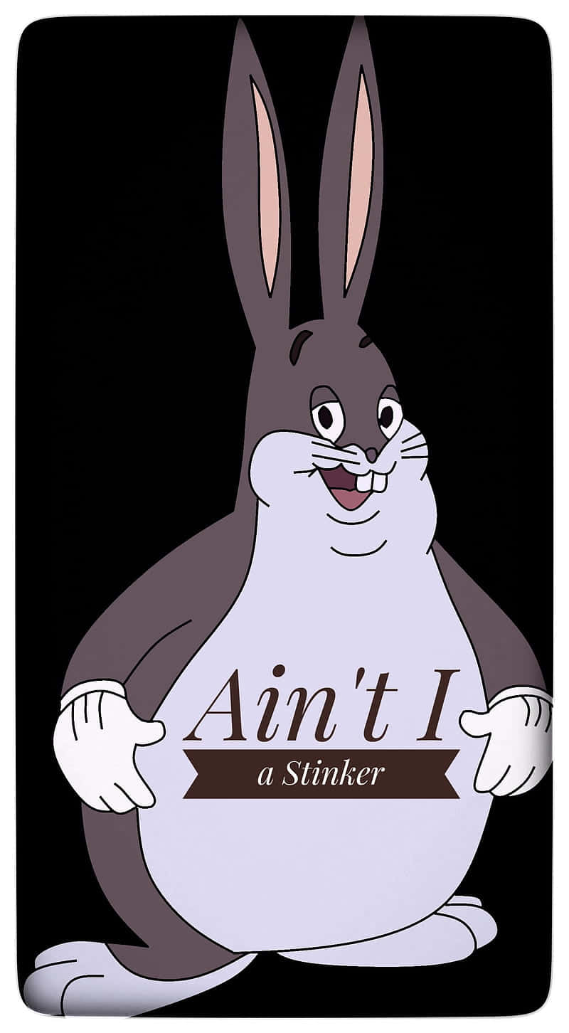 Big Chungus, cartoon rabbit, smug grin, HD Phone Wallpaper