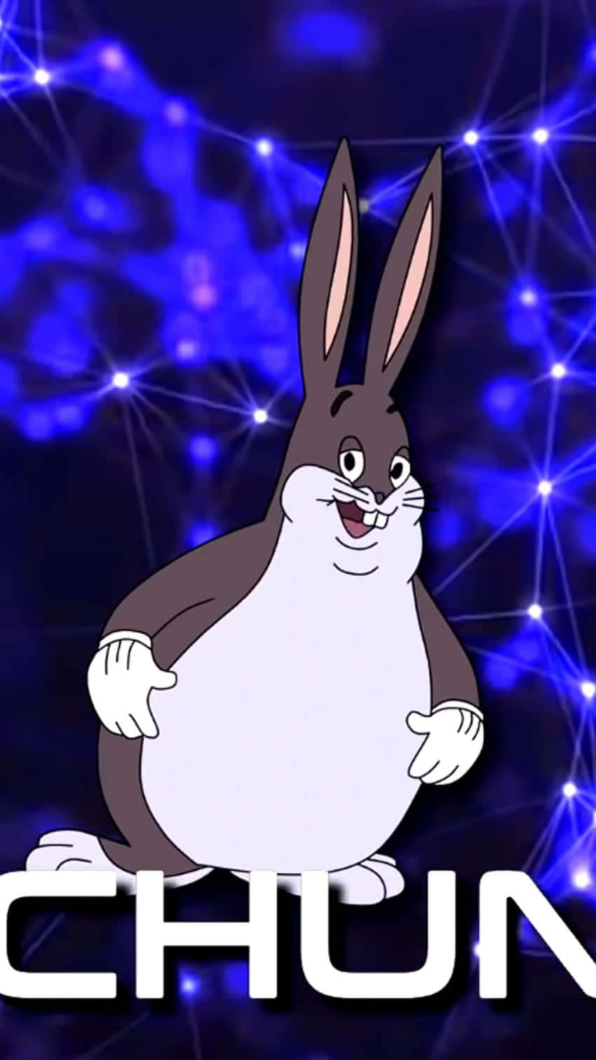 Big Chungus, cartoon rabbit, wide grin, HD Phone Wallpaper